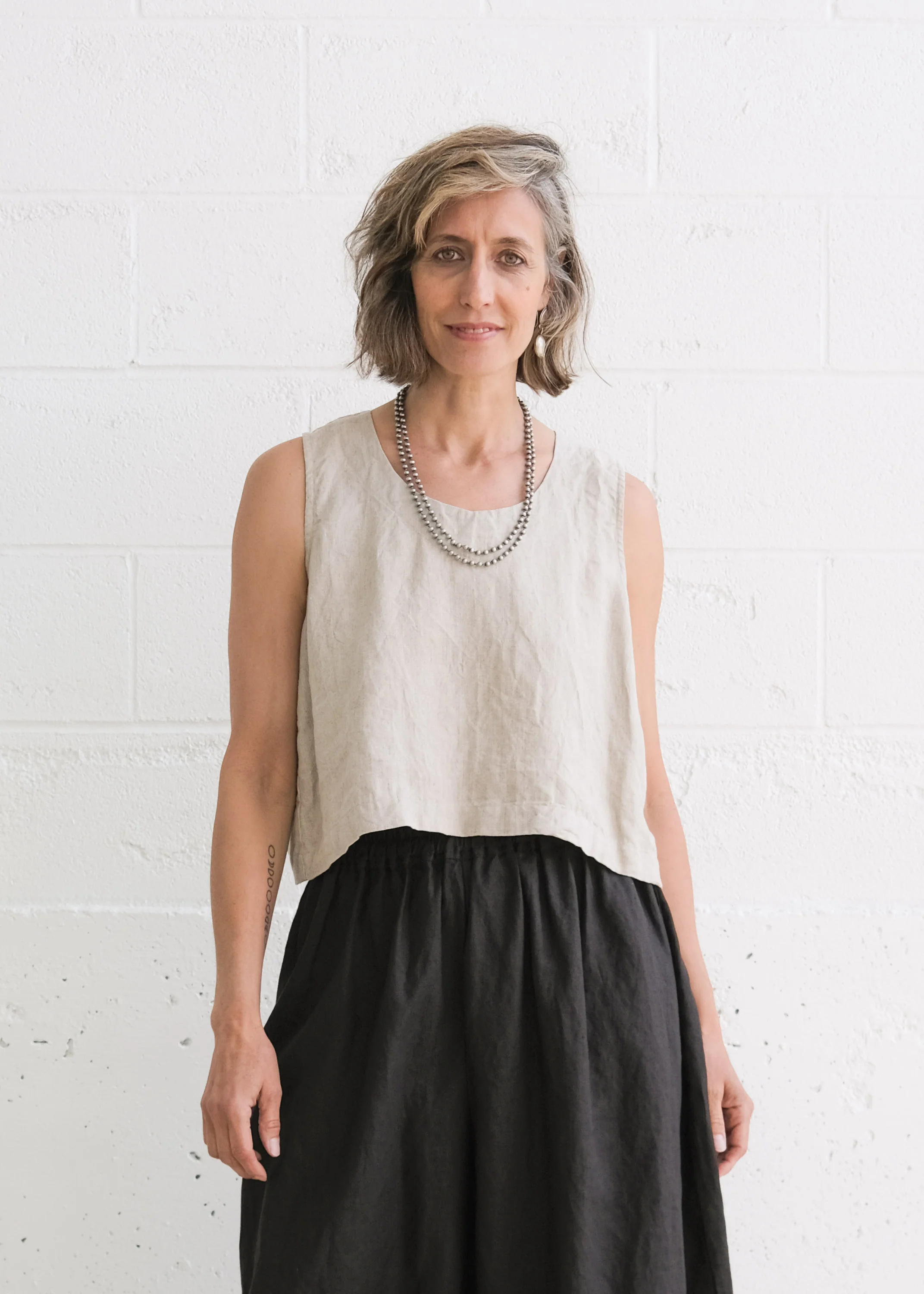 Ahilya Tank - Linen - Natural - Image 3