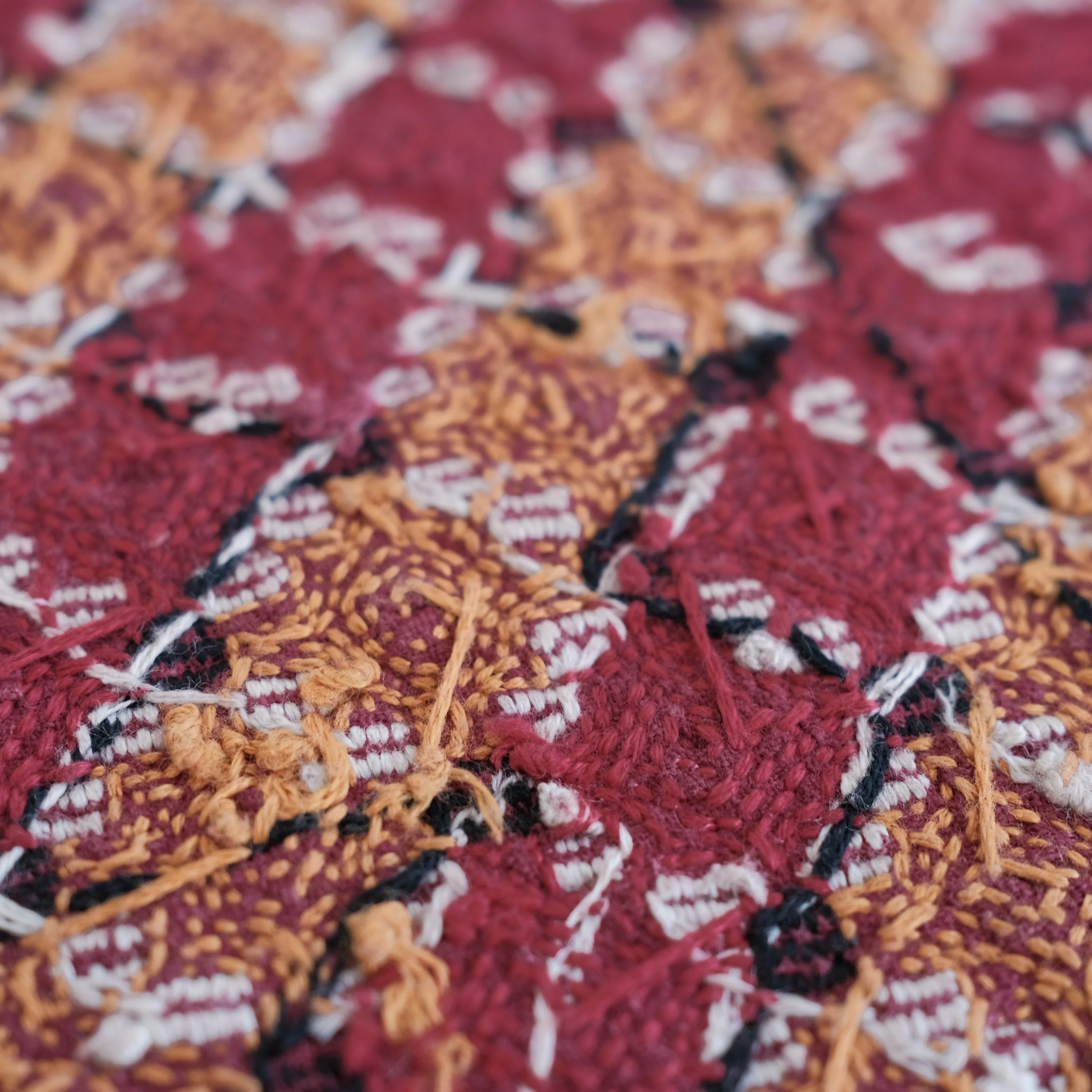 Raw Banjara Embroidery - Small - Diagonal Stripes - Image 4