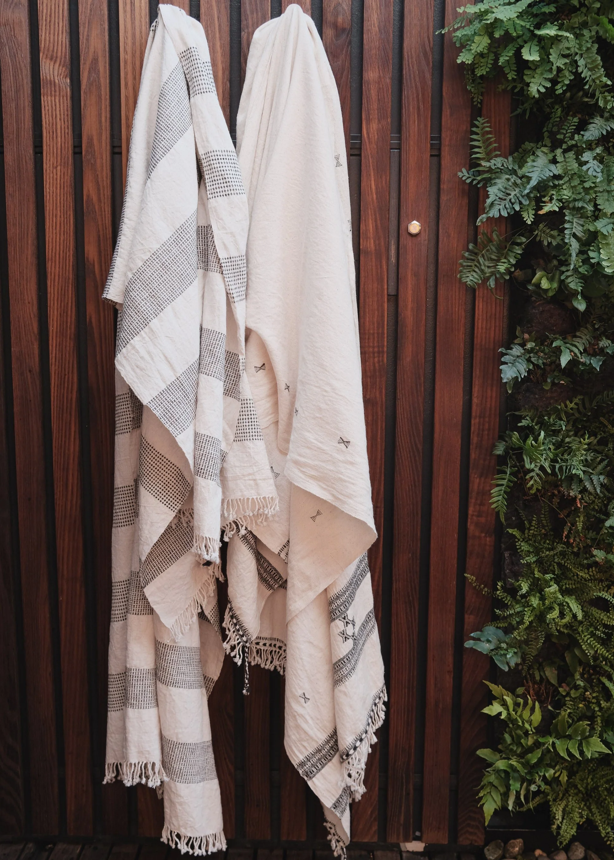 Bhujodi Blanket Shawl - Handwoven Kala Cotton - Ash & Natural - Image 8