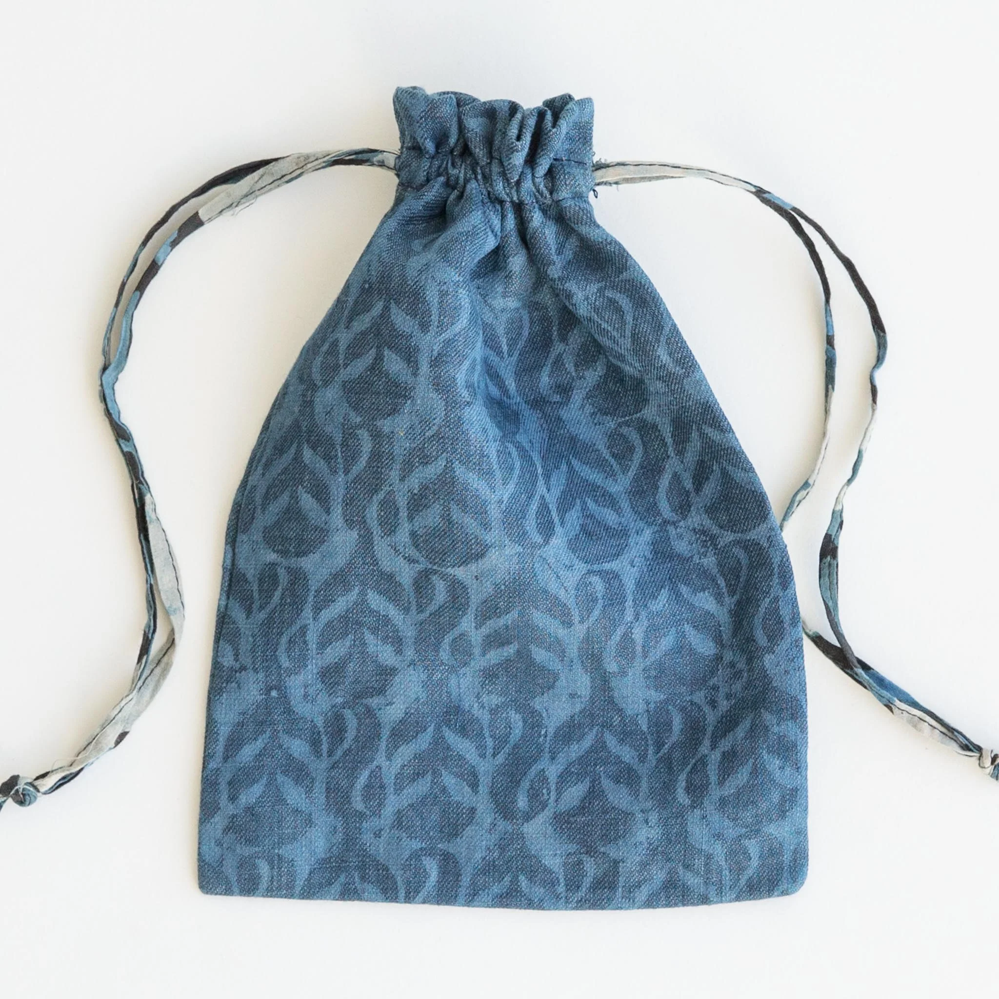 Drawstring Bag - Medium - Indigo Dream