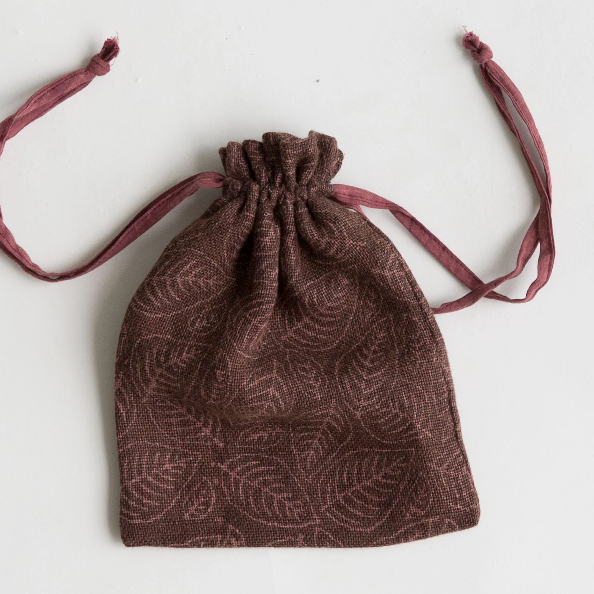 Drawstring Bag - Small - Dusty Rose - Image 3