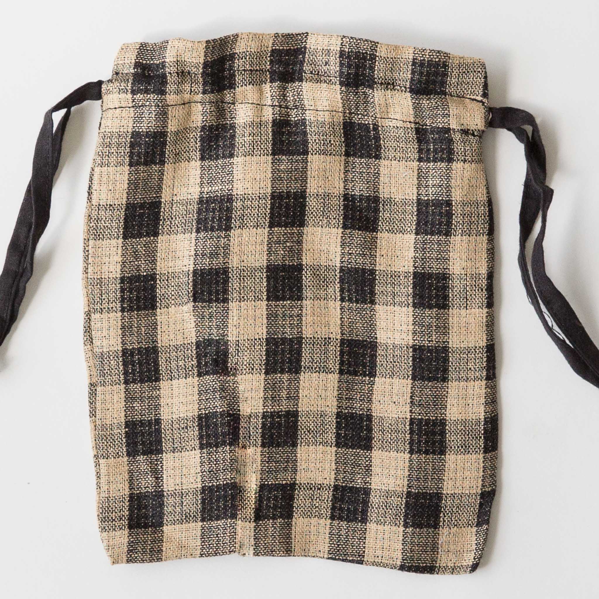 Drawstring Bag - Small - Green & Gold - Image 2