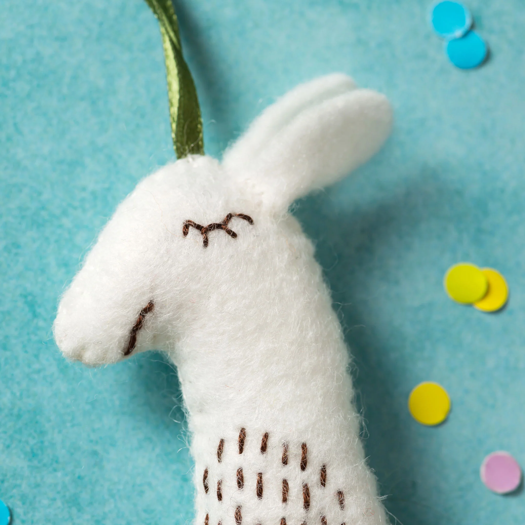 Embroidery Felt Craft Kit by Corinne Lapierre - Llama - Image 2