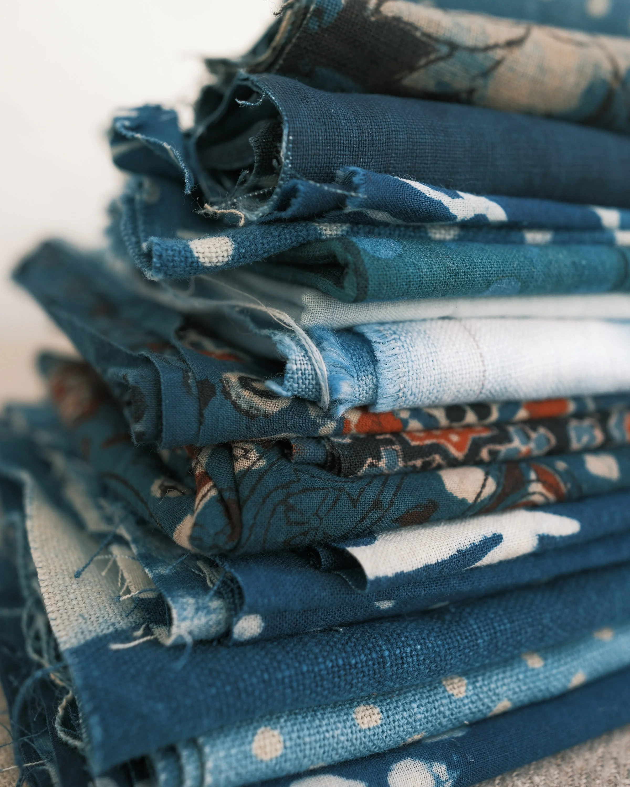 Fabric Offcuts - Naturally Dyed - Mixture of natural fibres - Image 5