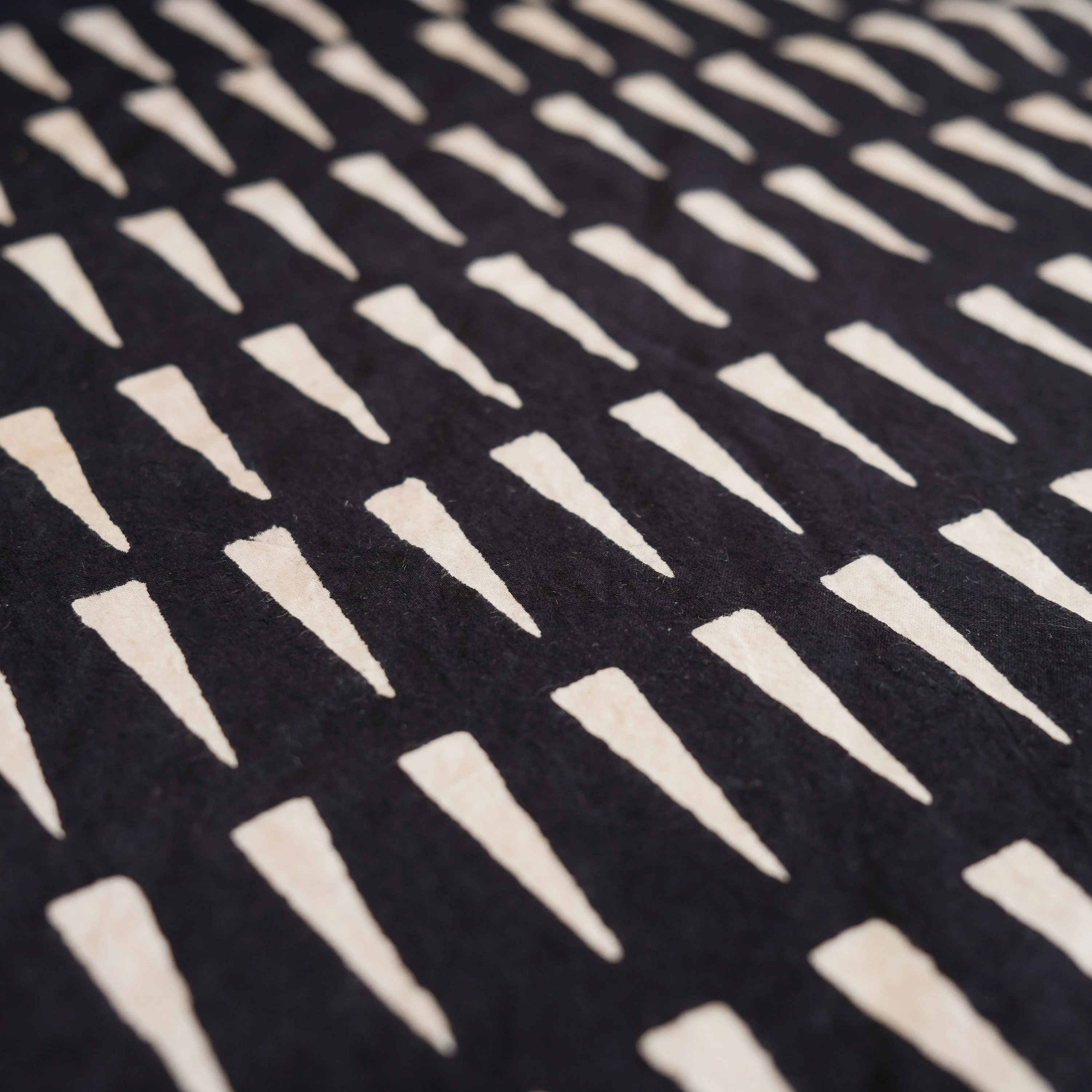 Fabric - Organic Cotton Block Printed with Natural Dyes - Shadow Peaks - Image 4