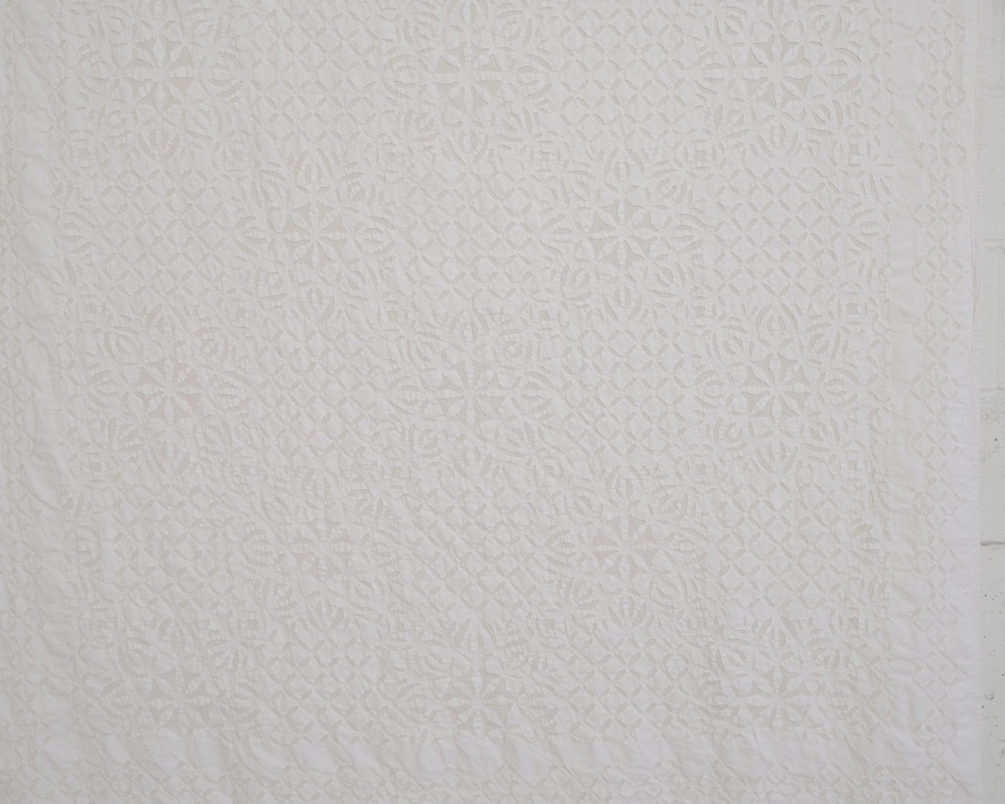 Handstitched Appliqué - White on Natural - Blossom - Image 5