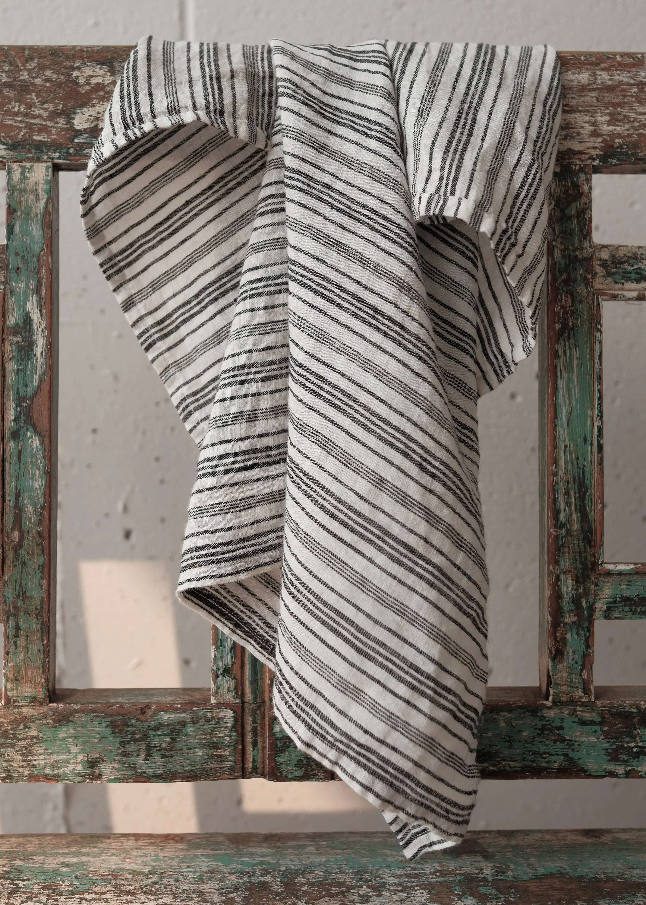 Handwoven Linen Tea Towel - Fleur de Sel - Image 5