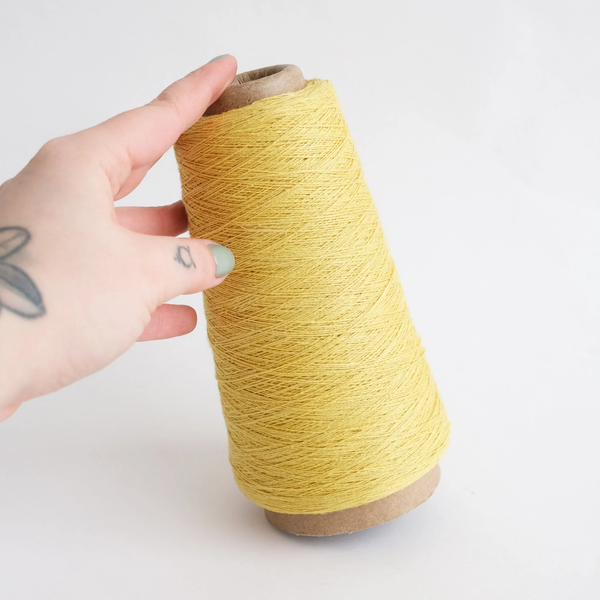 Honest Yarn - Naturally Dyed Organic Linen - Cobweb - Canary Yellow - Image 2