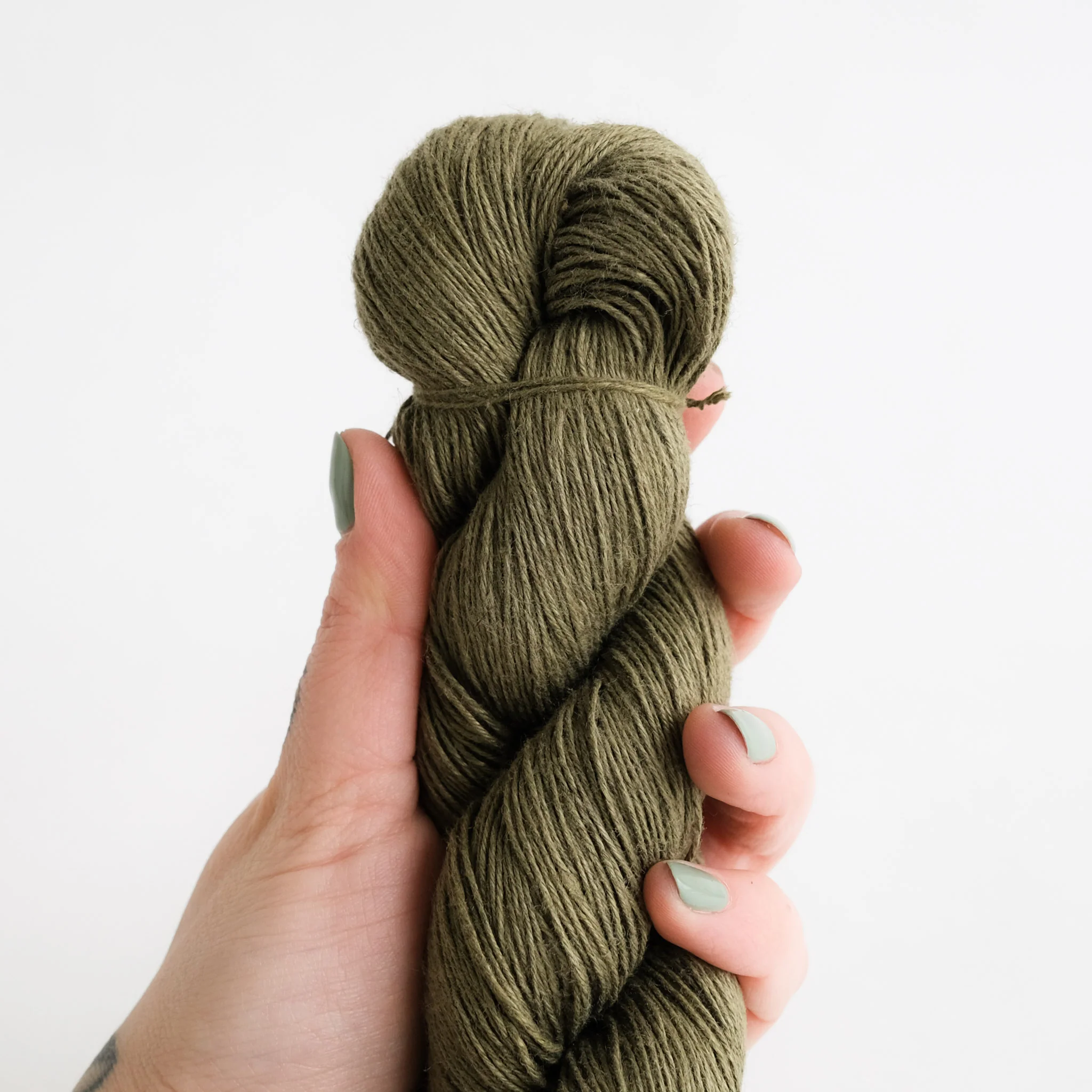 Honest Yarn - Naturally Dyed Organic Linen - Fingering - Fern - Image 3