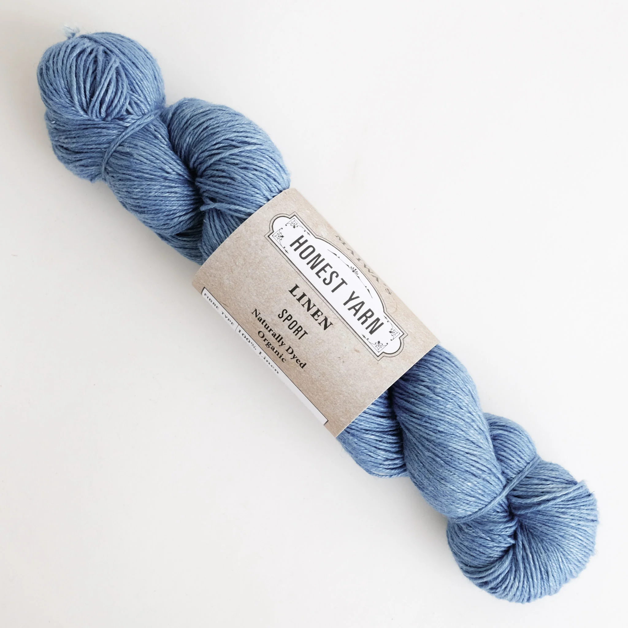 Honest Yarn - Naturally Dyed Organic Linen - Sport - Indigo Light - Image 2