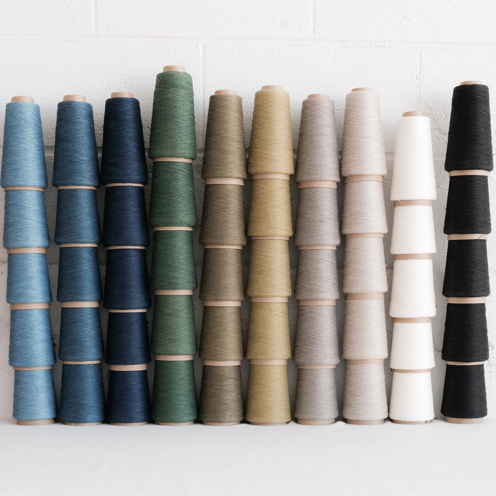 Honest Yarn Wholesale - Naturally Dyed Organic Linen - 90 Cones - COBWEB - Image 3