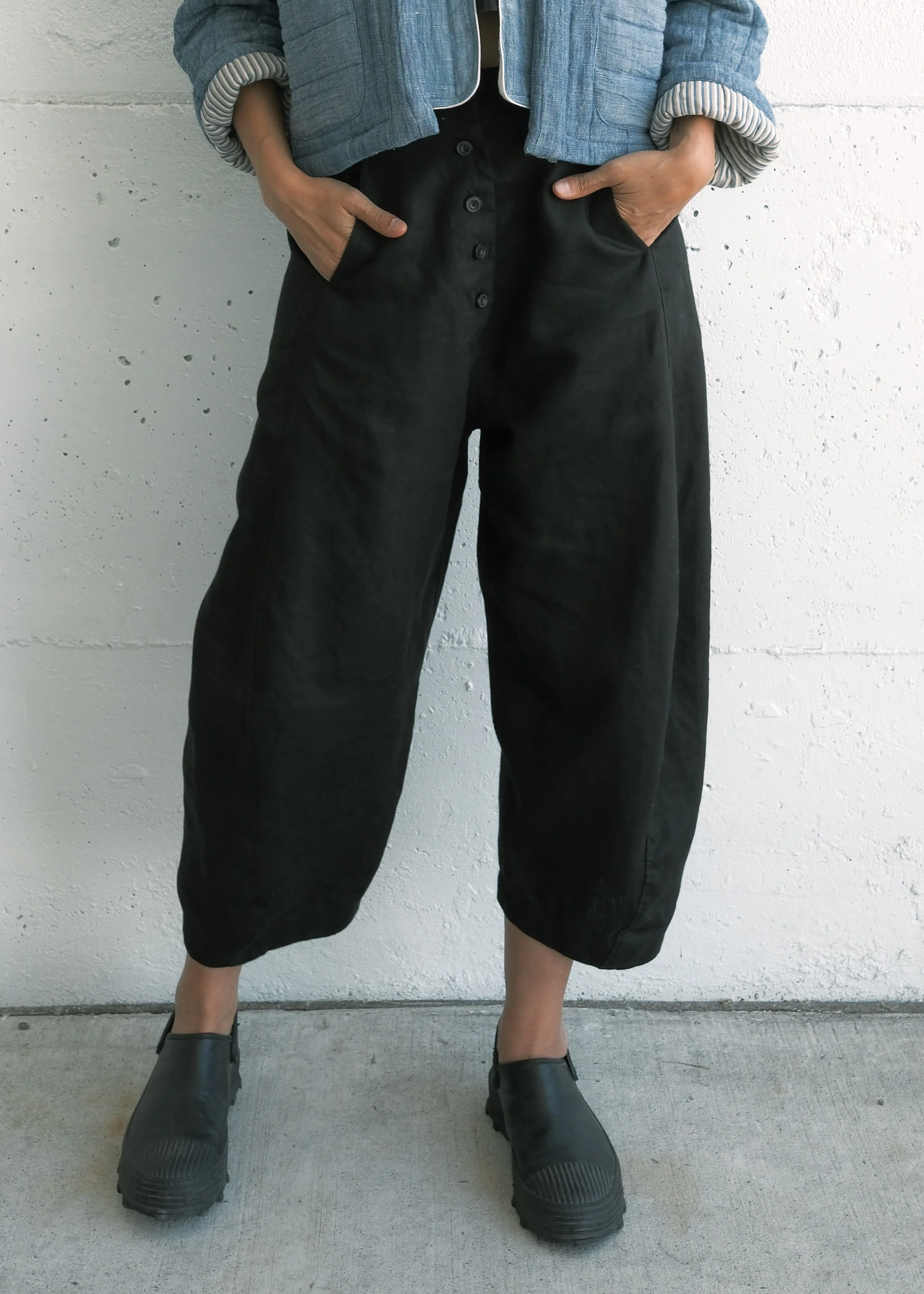 Jai Pant - Linen Twill - Black