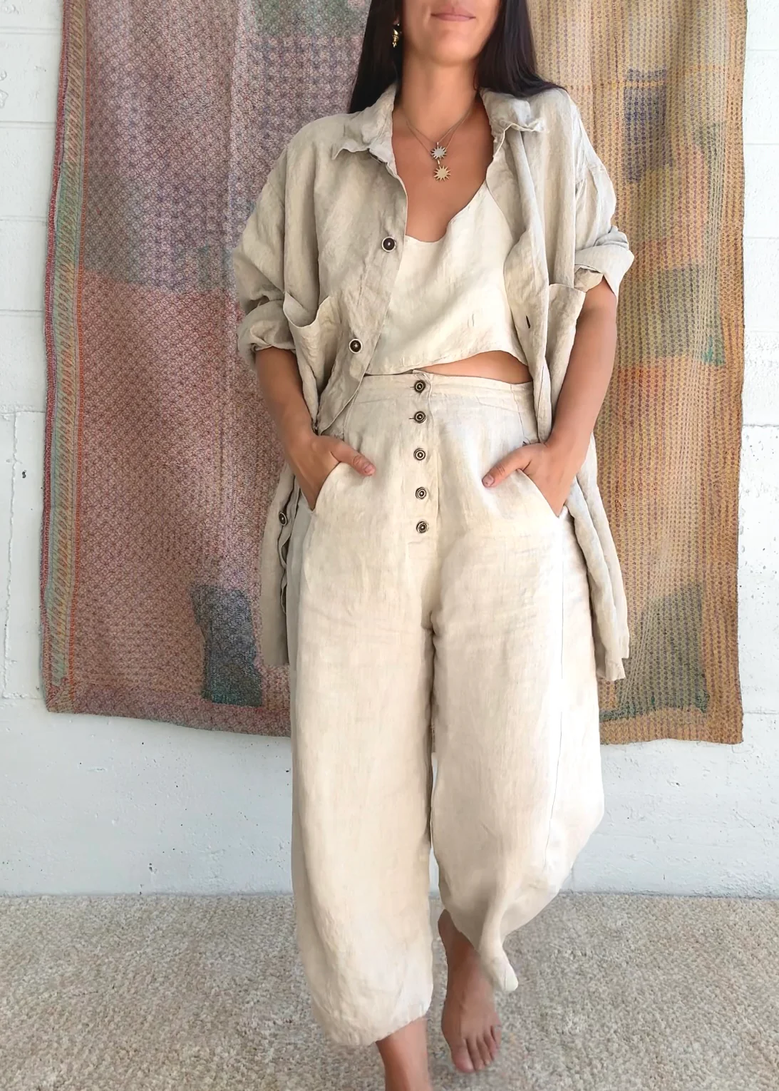 Jai Pant - Linen - Natural - Image 4