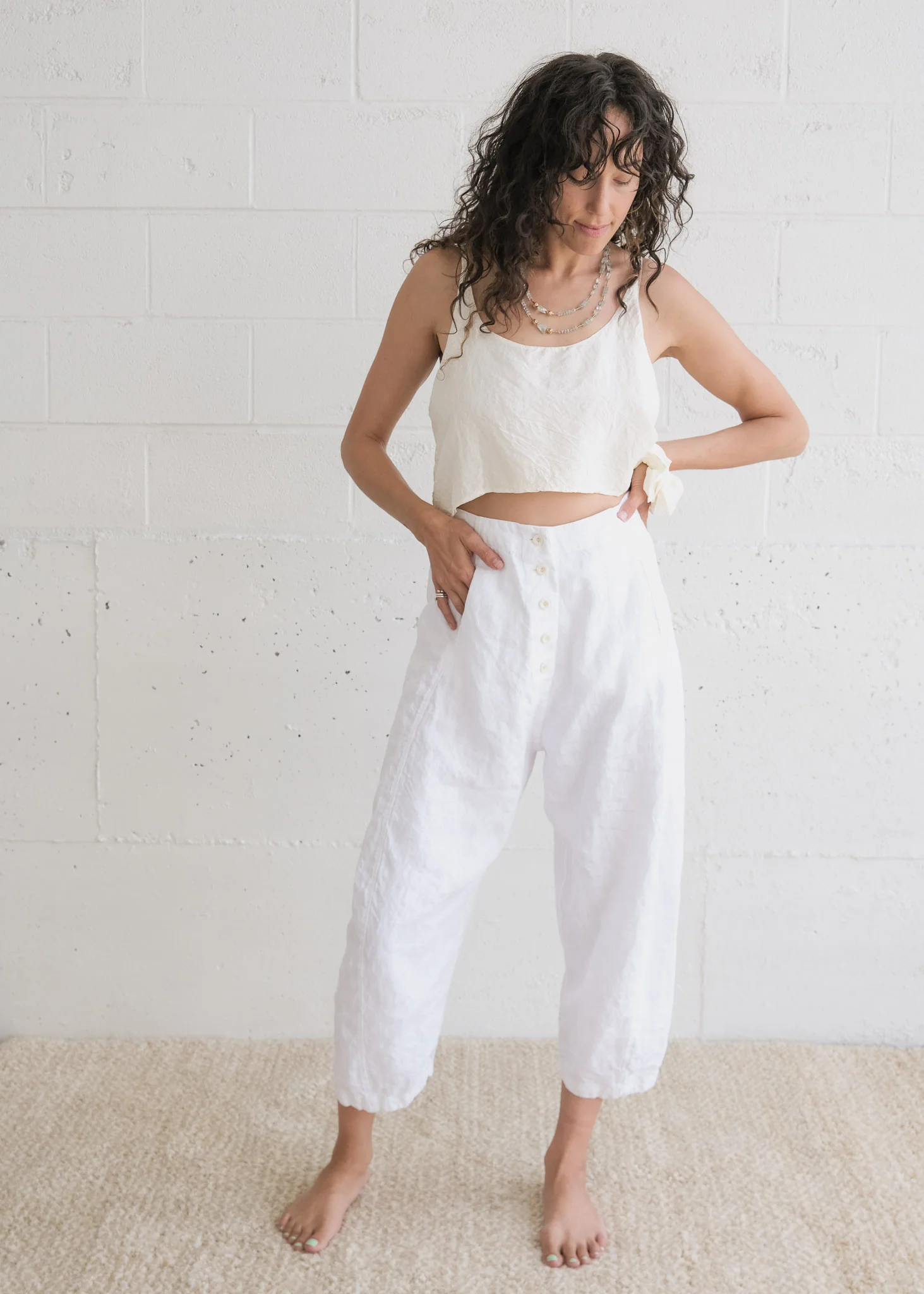 Jai Pant - Linen - White - Image 5