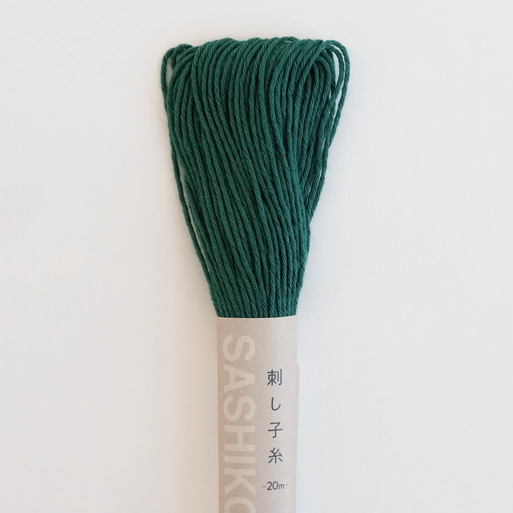 Japanese Sashiko Thread - Dark Emerald 20m - Image 2