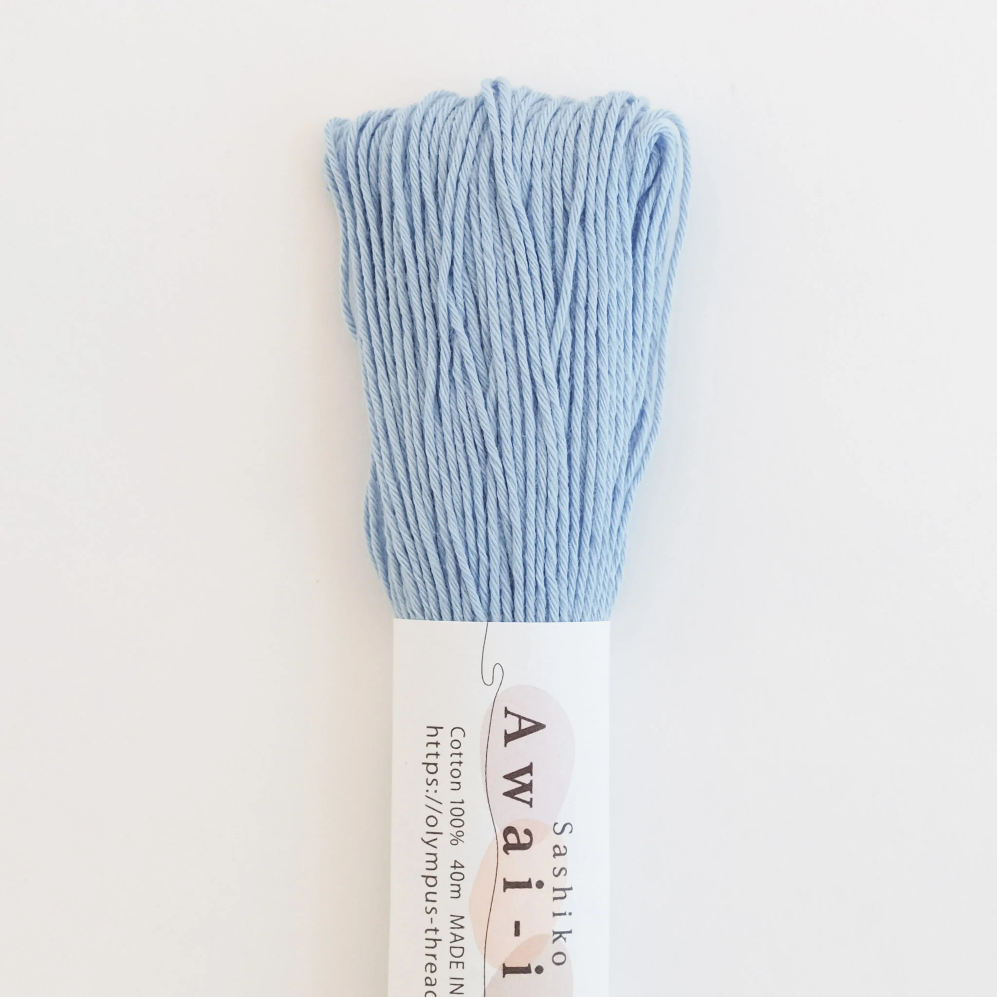 Japanese Sashiko Thread - Sky Blue 40m - Image 2