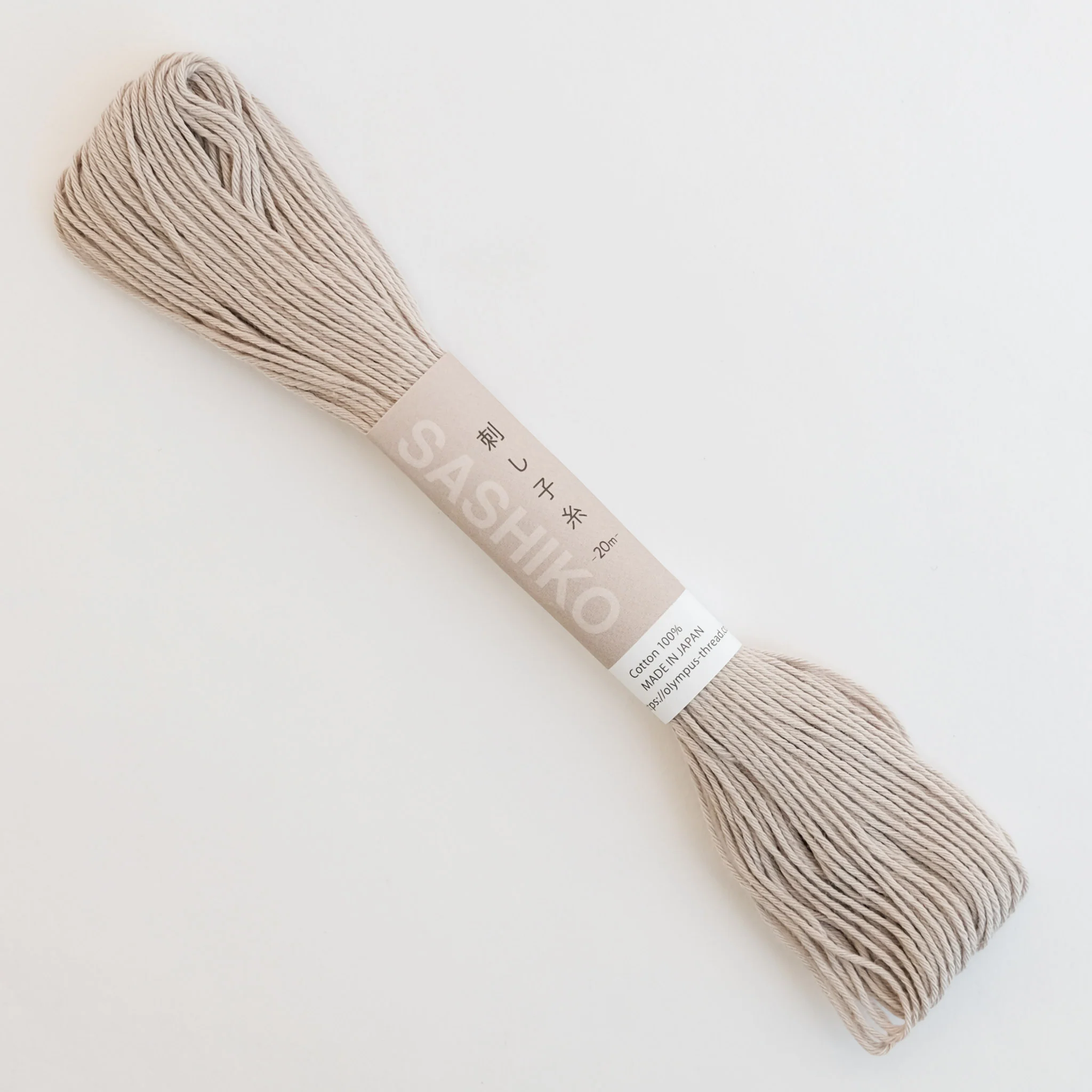 Japanese Sashiko Thread - Taupe 20m