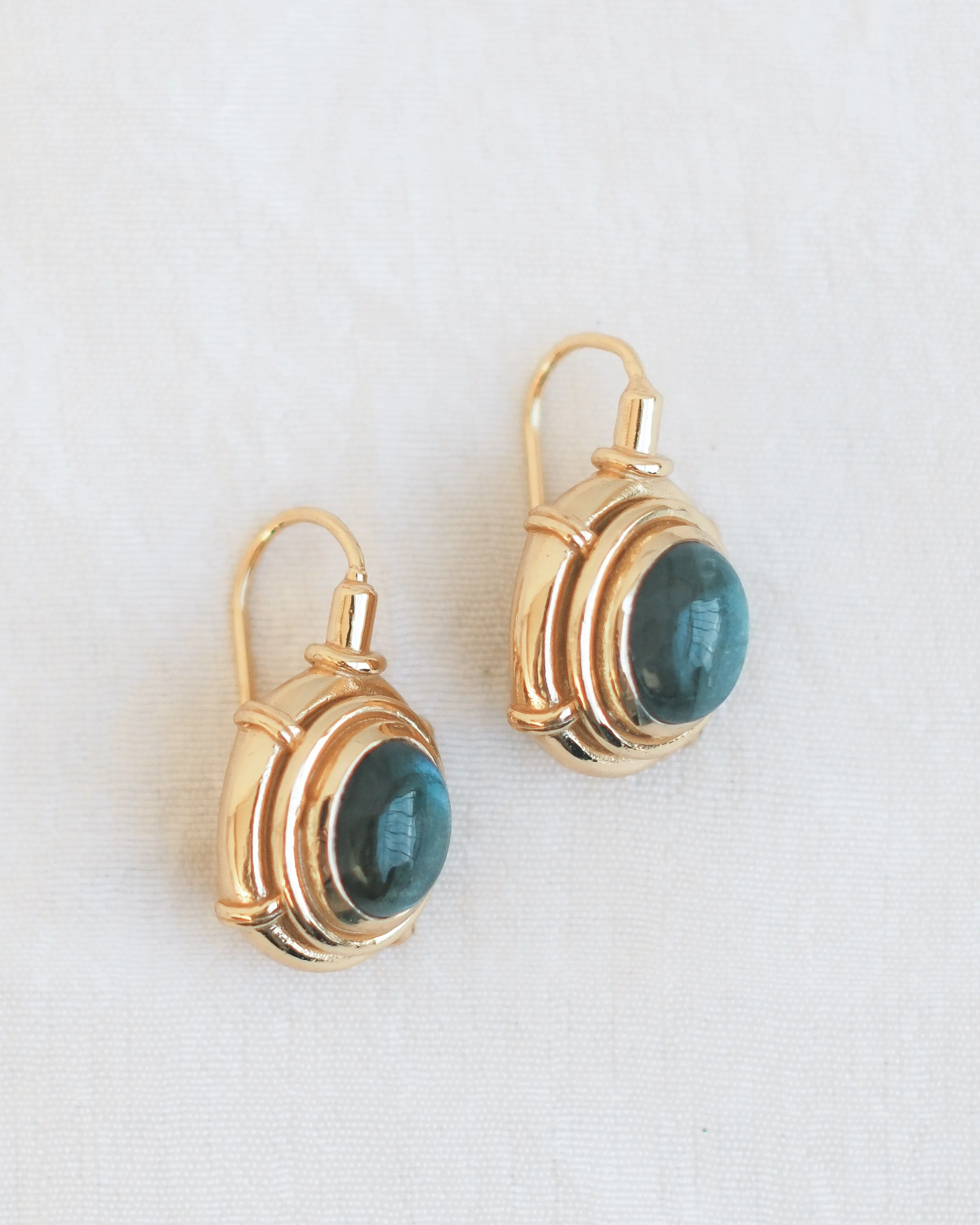 Jewellery - Earrings - Gold Plated & Labradorite