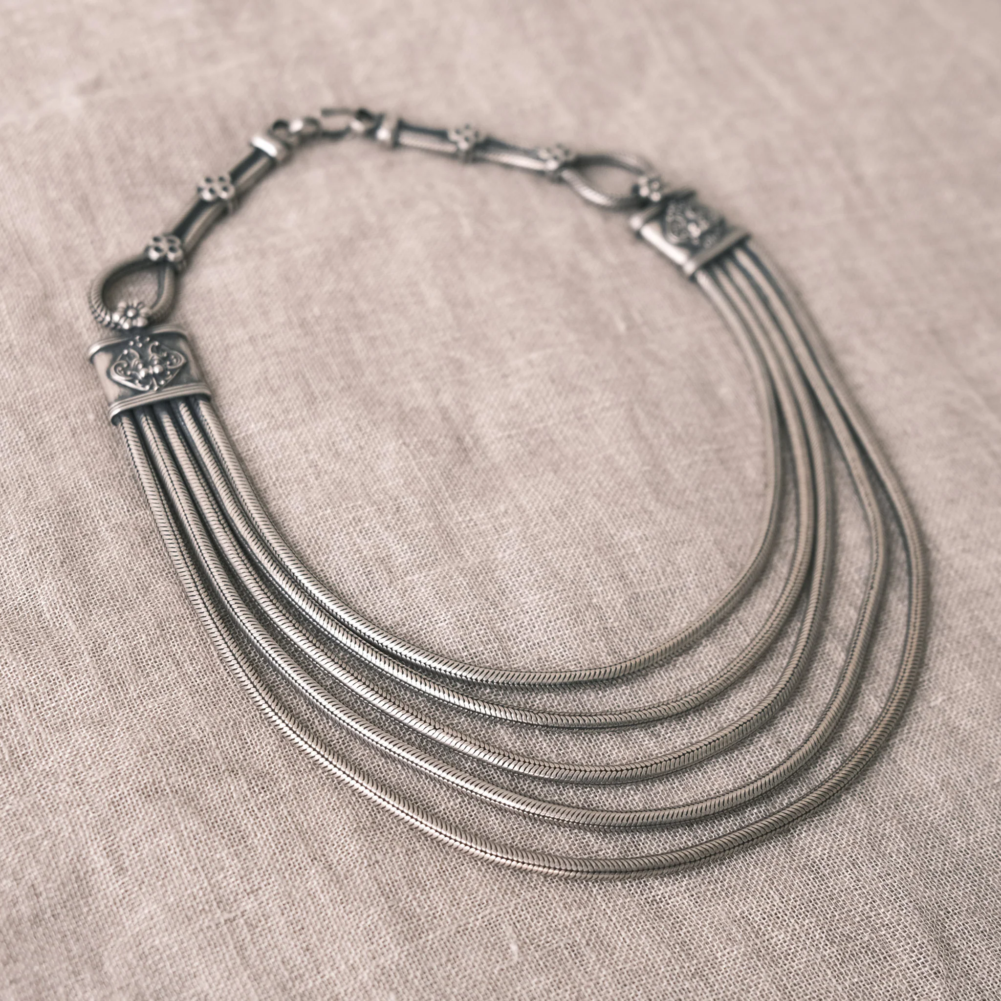 Jewellery - Necklace - Multi-Strand Snake Chain - Image 3