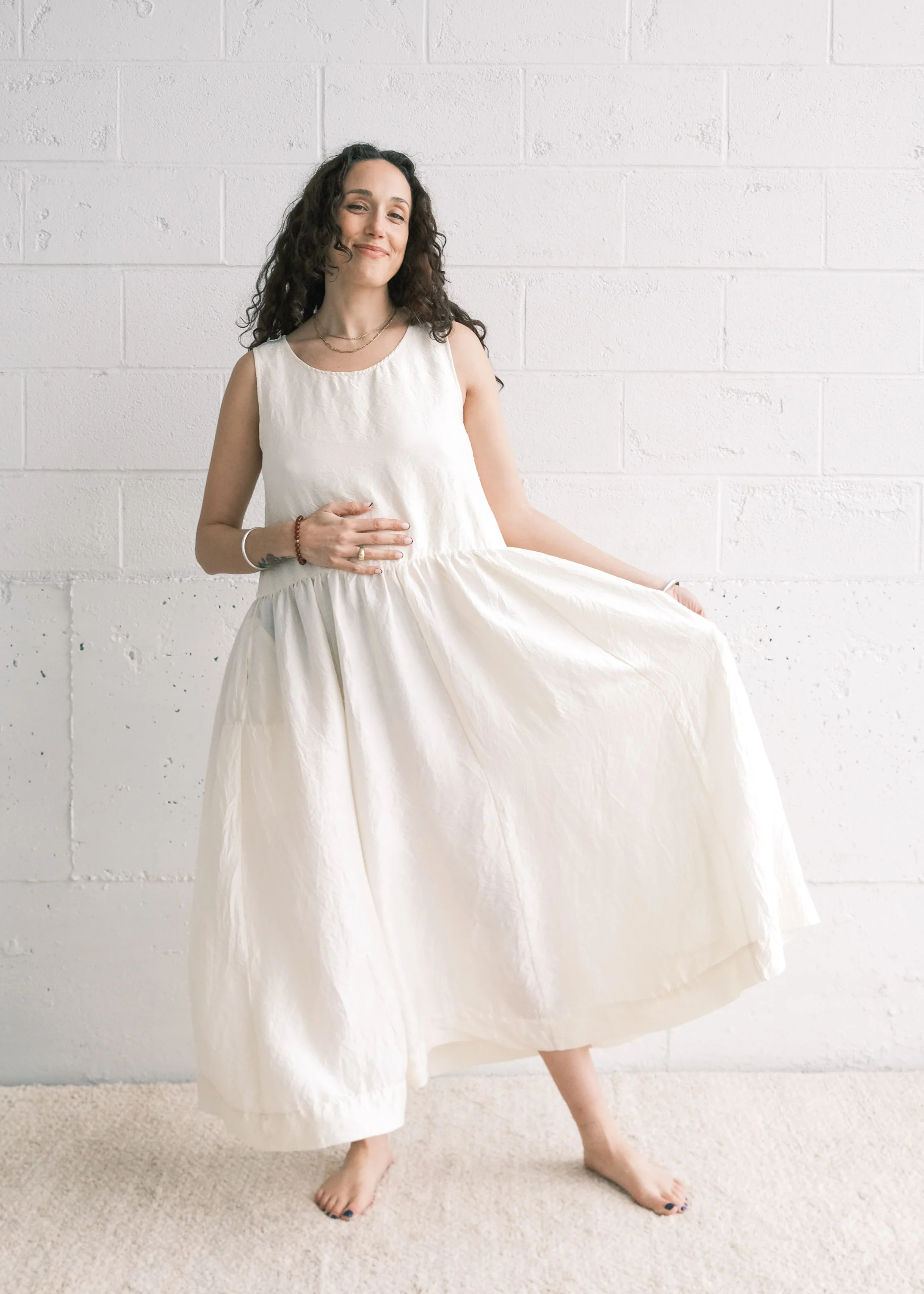Journeywoman - Naia Dress - Handwoven Mulberry Silk Lush - Image 4