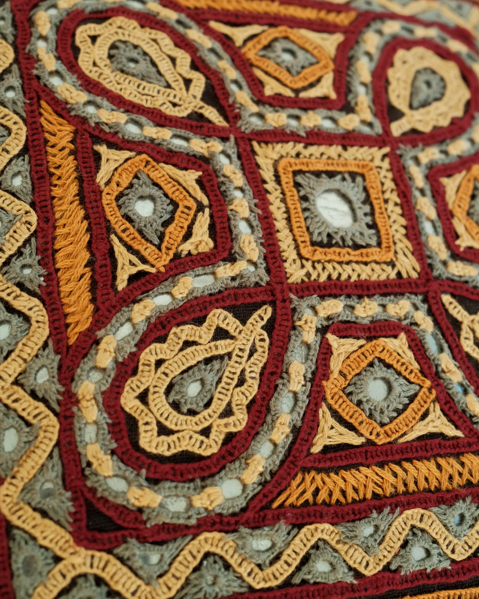 Kachchh Embroidery - 12" Cushion Cover - Ahir - Ancient Threads - Image 2