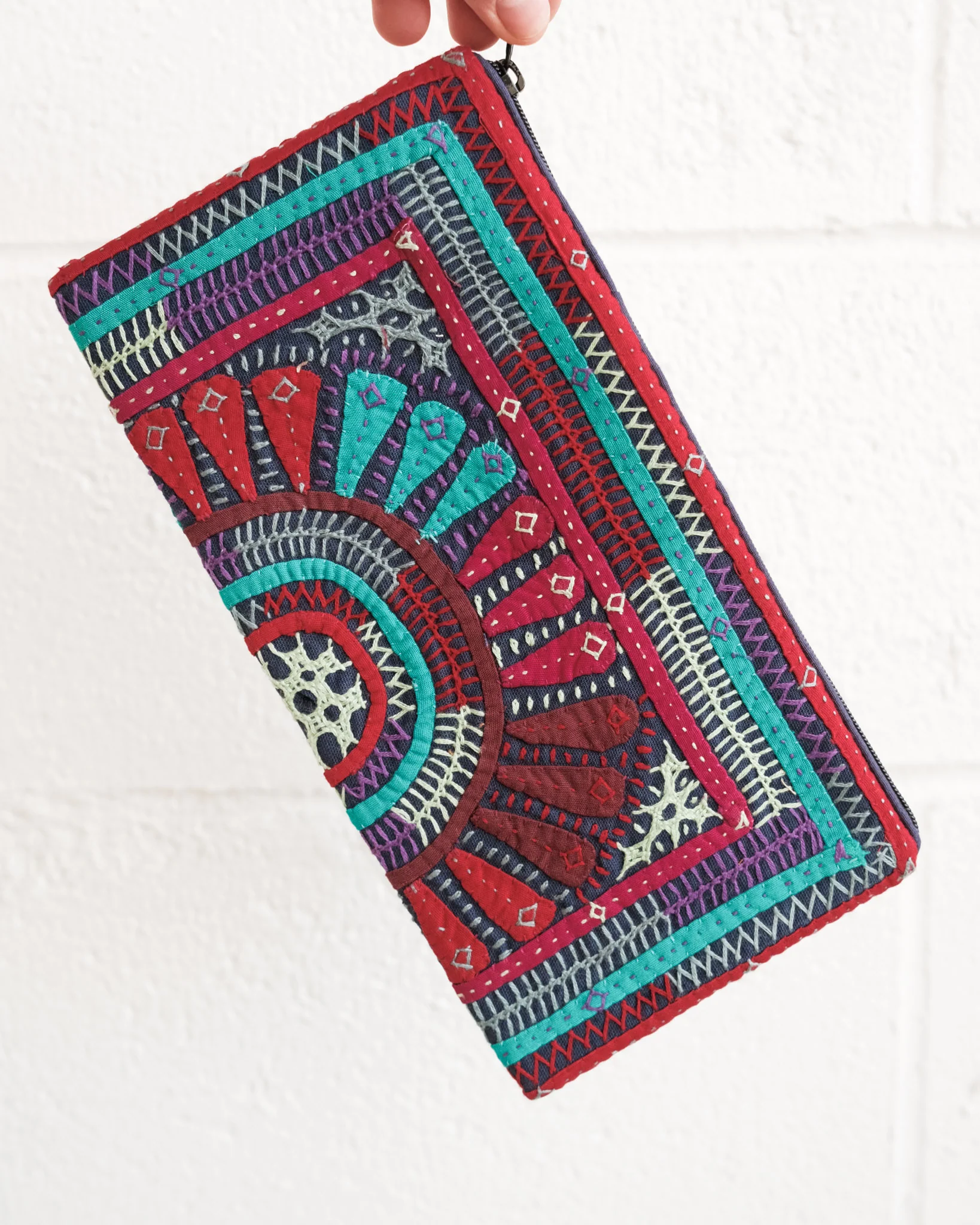 Kachchh Embroidery - Clutch - Dhebaria Rabari - Northern Lights