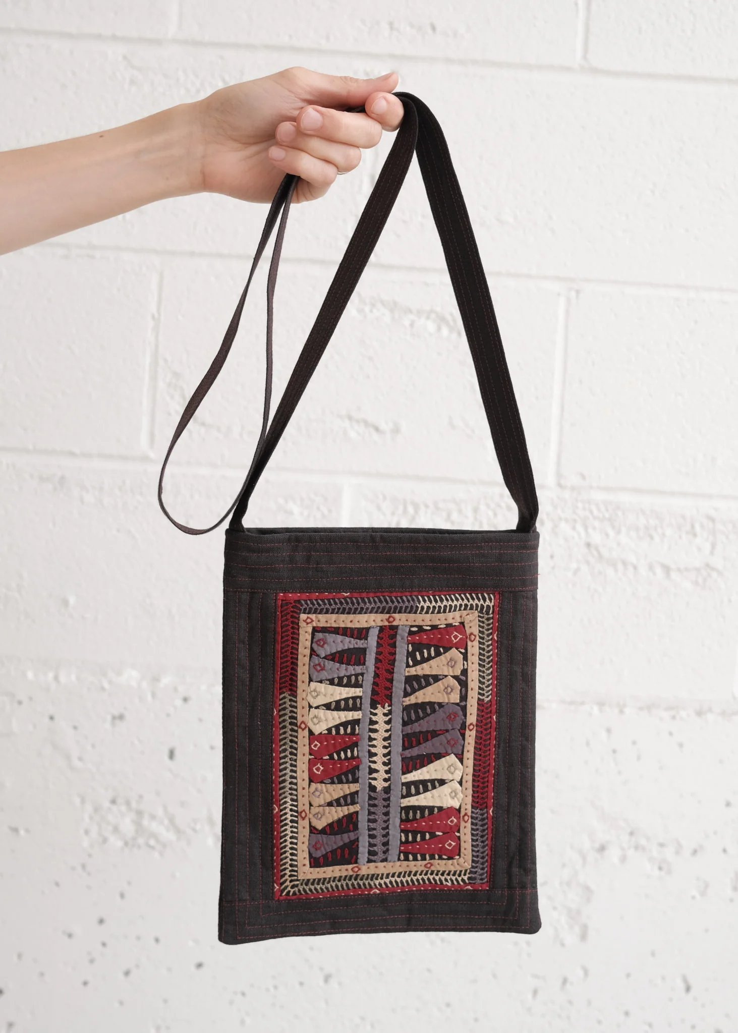 Kachchh Embroidery - Small Shoulder Bag - Dhebaria Rabari - Tree - Image 2