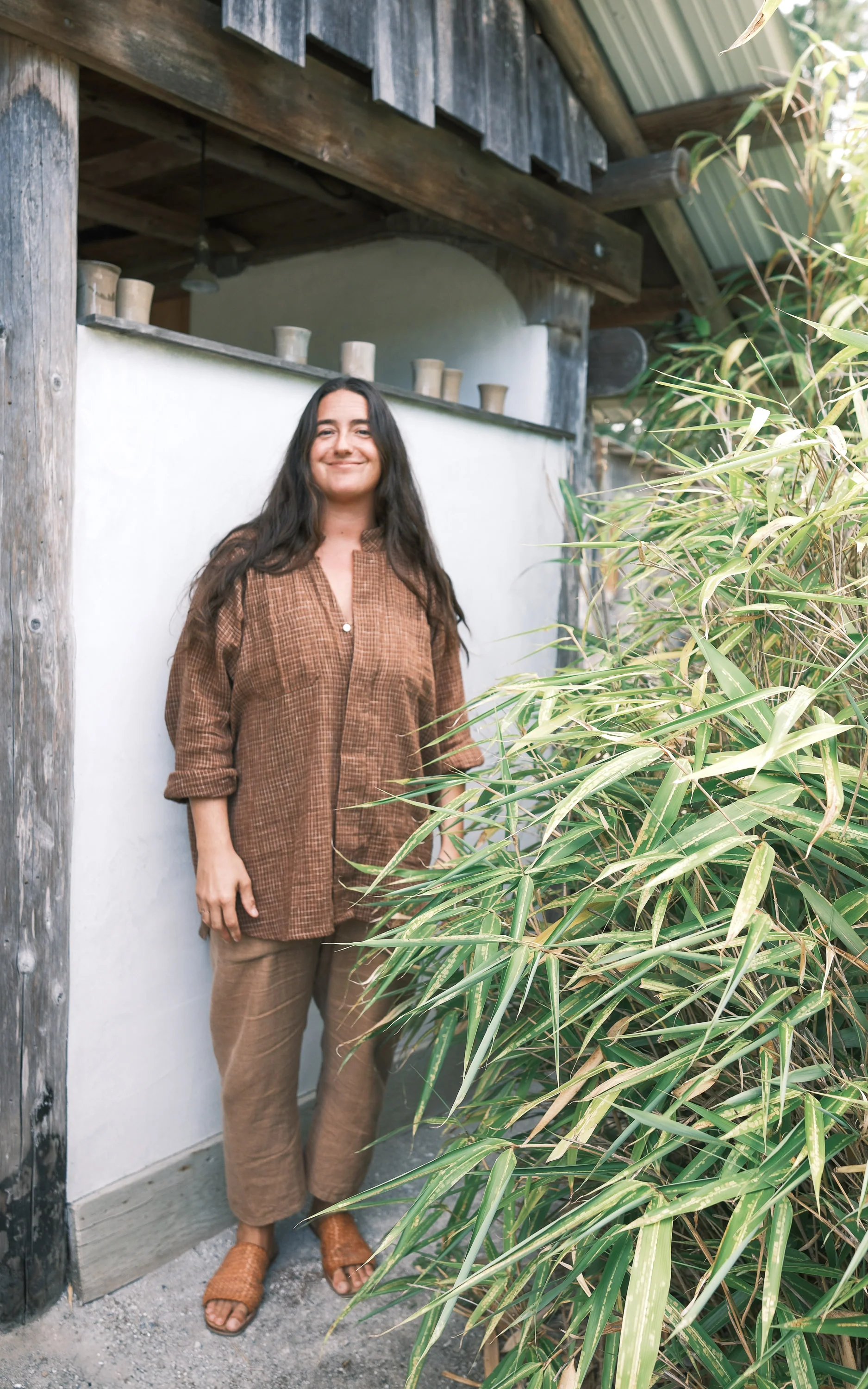 Kailash Shirt - Handwoven Kala Cotton - Amber Honey - Image 8