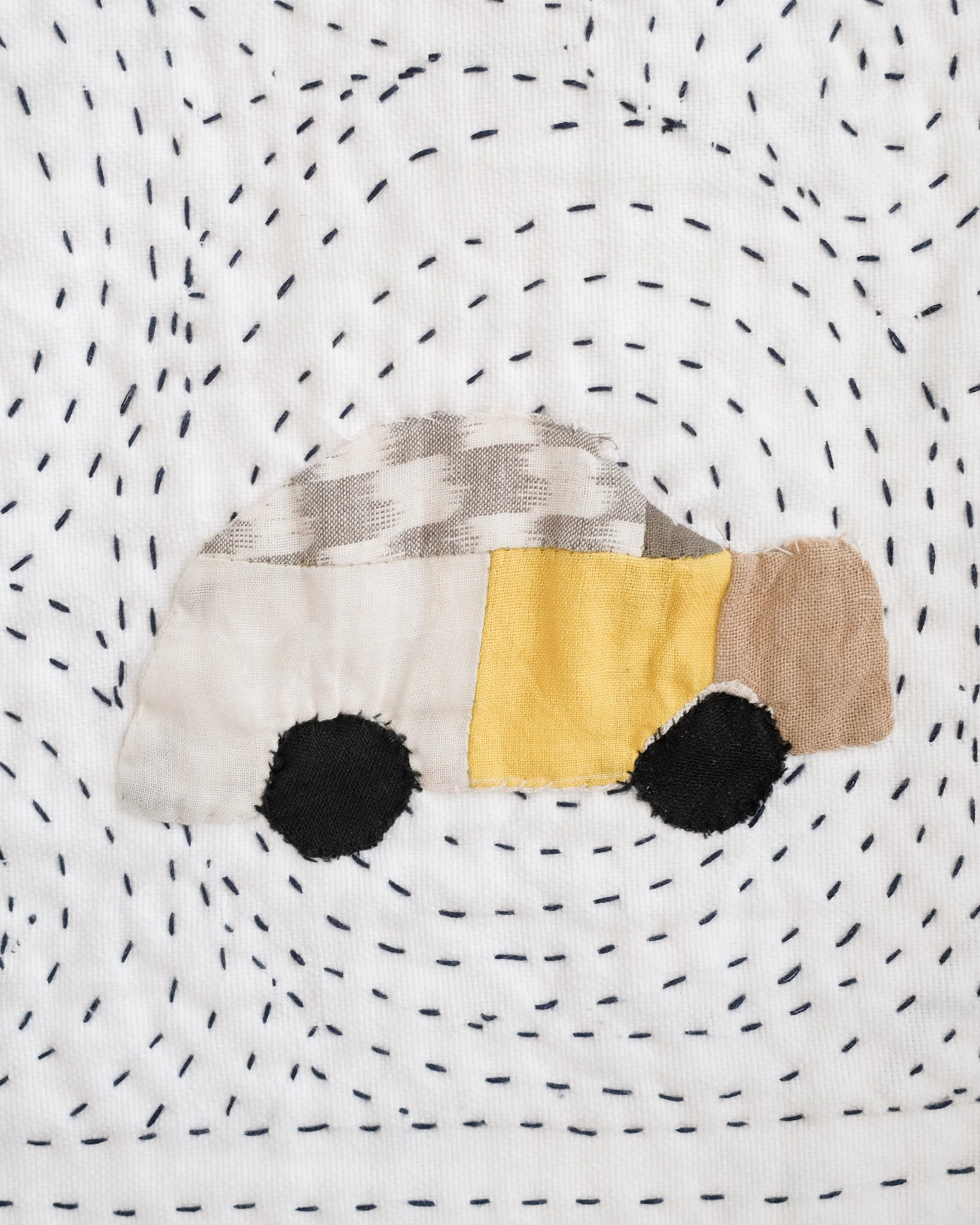 Kantha Baby Quilt - Cars & Trucks - Image 8