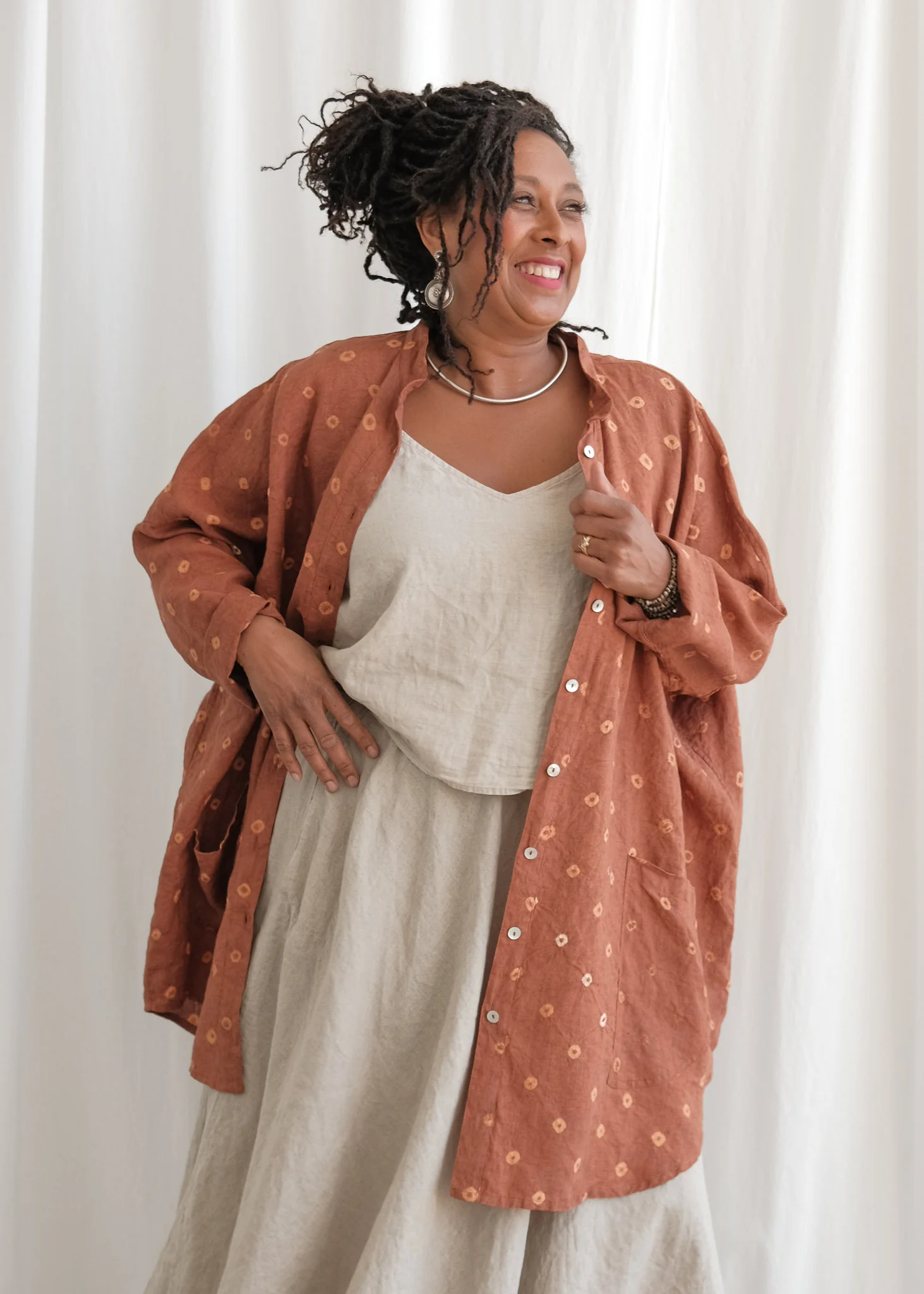Khula Skirt - Natural Linen - Dyeable - Image 9