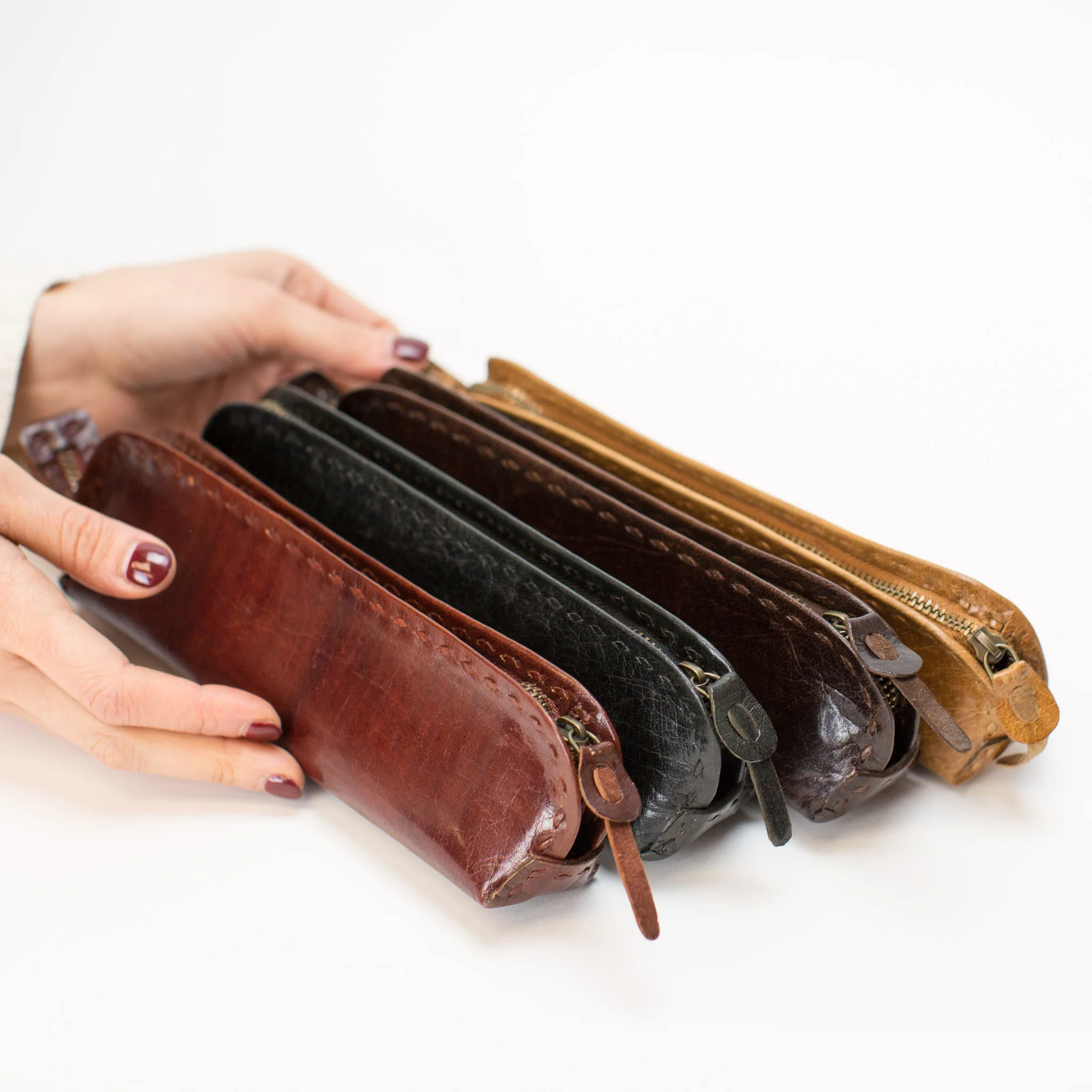 Leather Brush Case - Black - Image 3