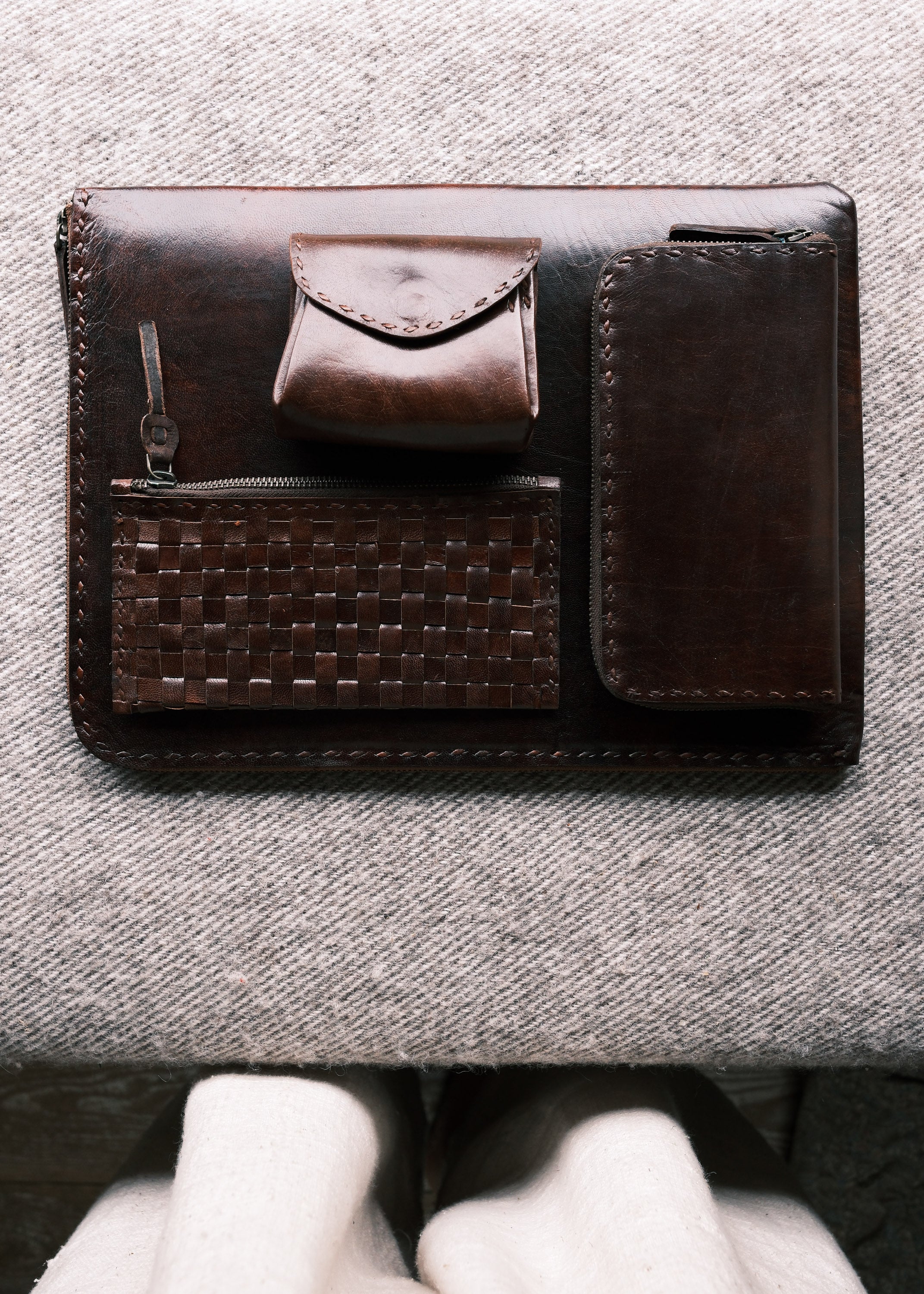 Leather Laptop Case - Brown - Image 5