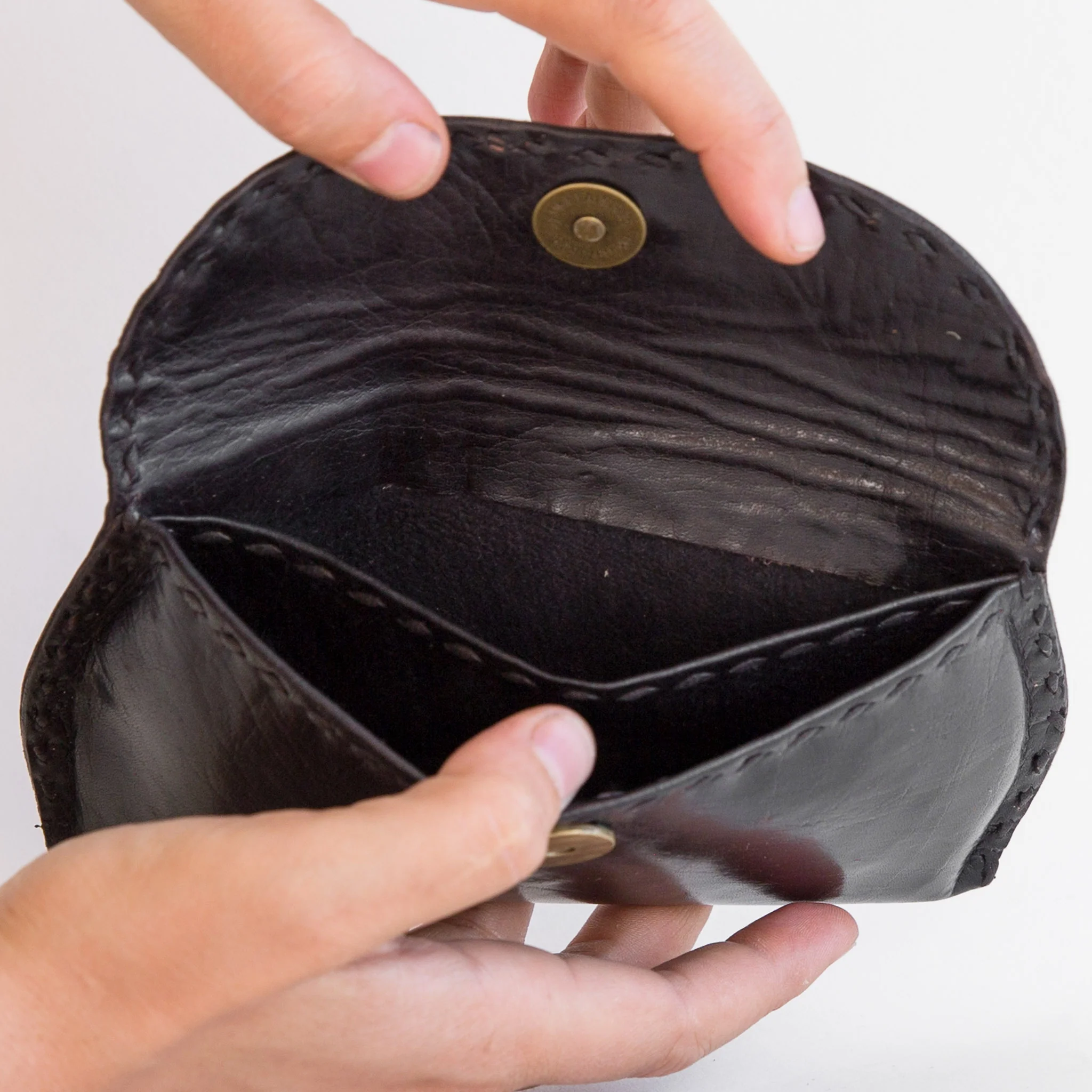 Leather Essentials Pouch - Black - Image 3