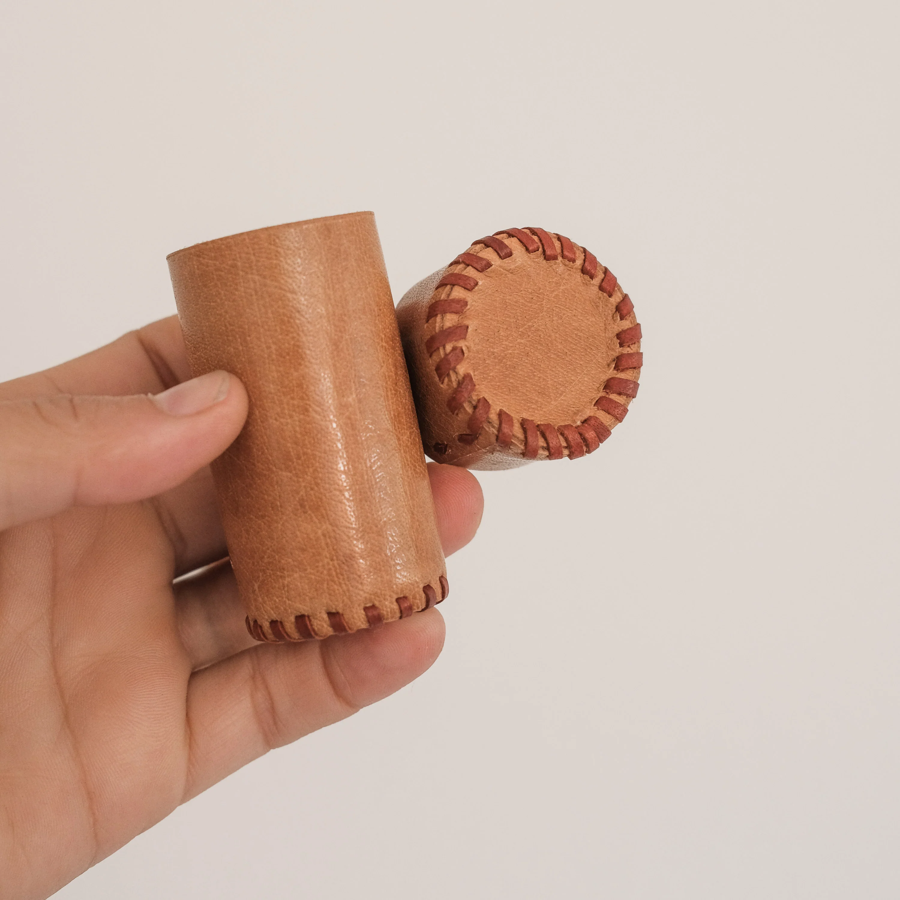 Leather Pins & Needles Case - Tan - Image 5