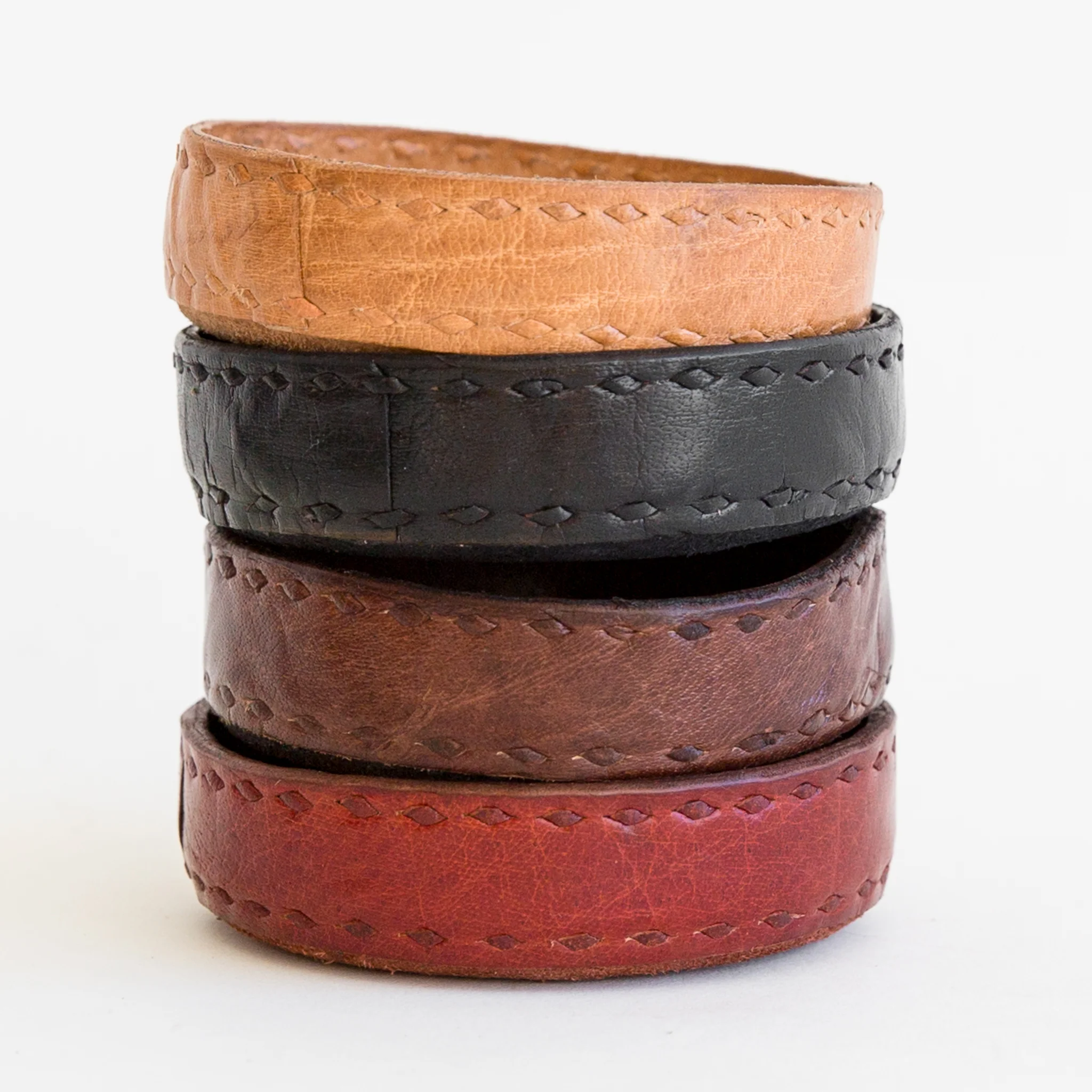Leather Treasure Holder - Red - Image 3