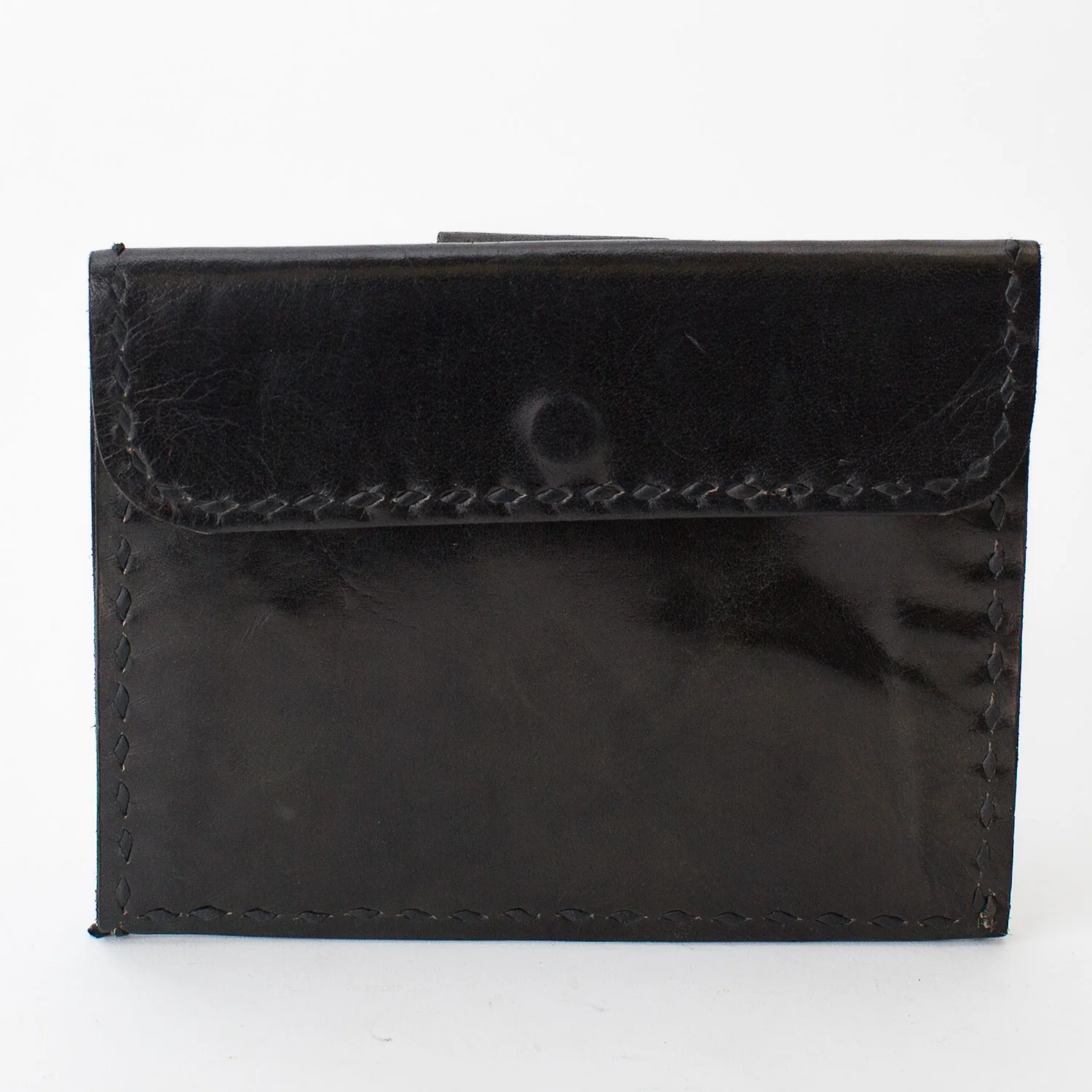 Leather Wallet Double Sided - Black - Image 4