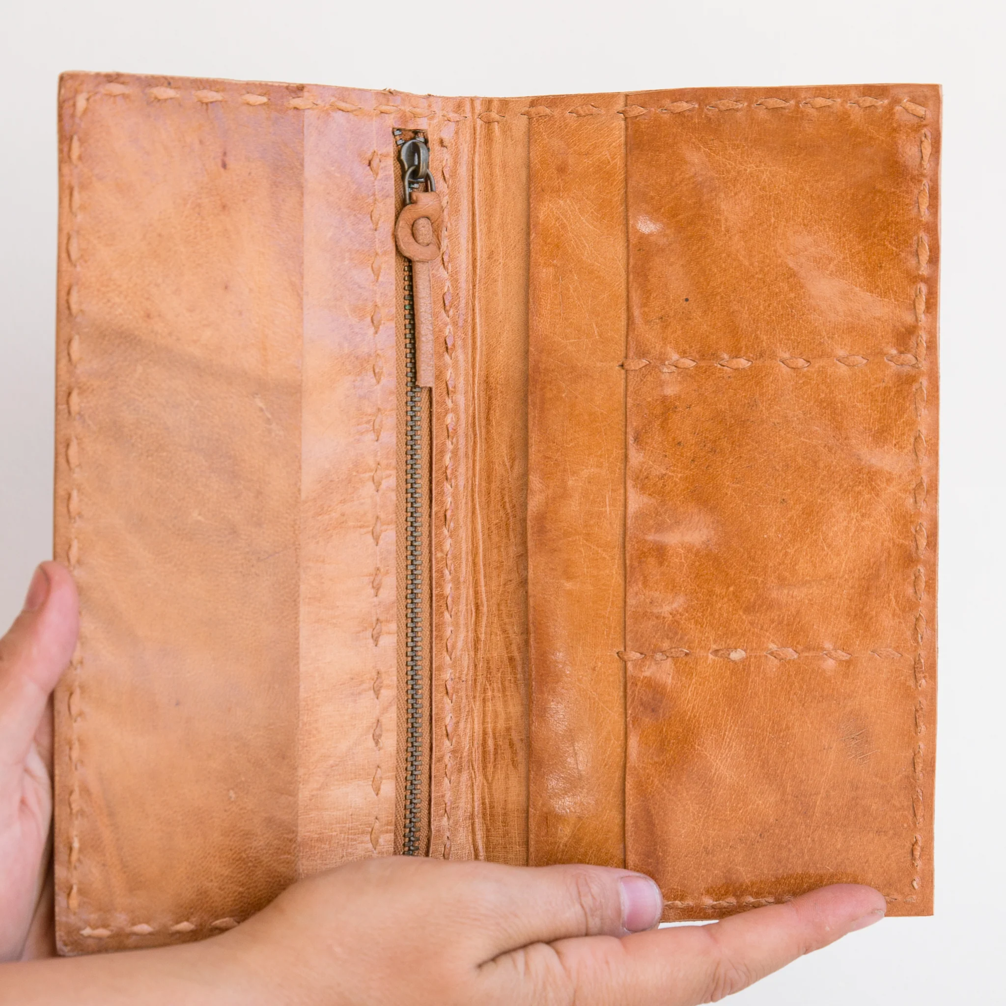Leather Wallet Slim - Tan - Image 2