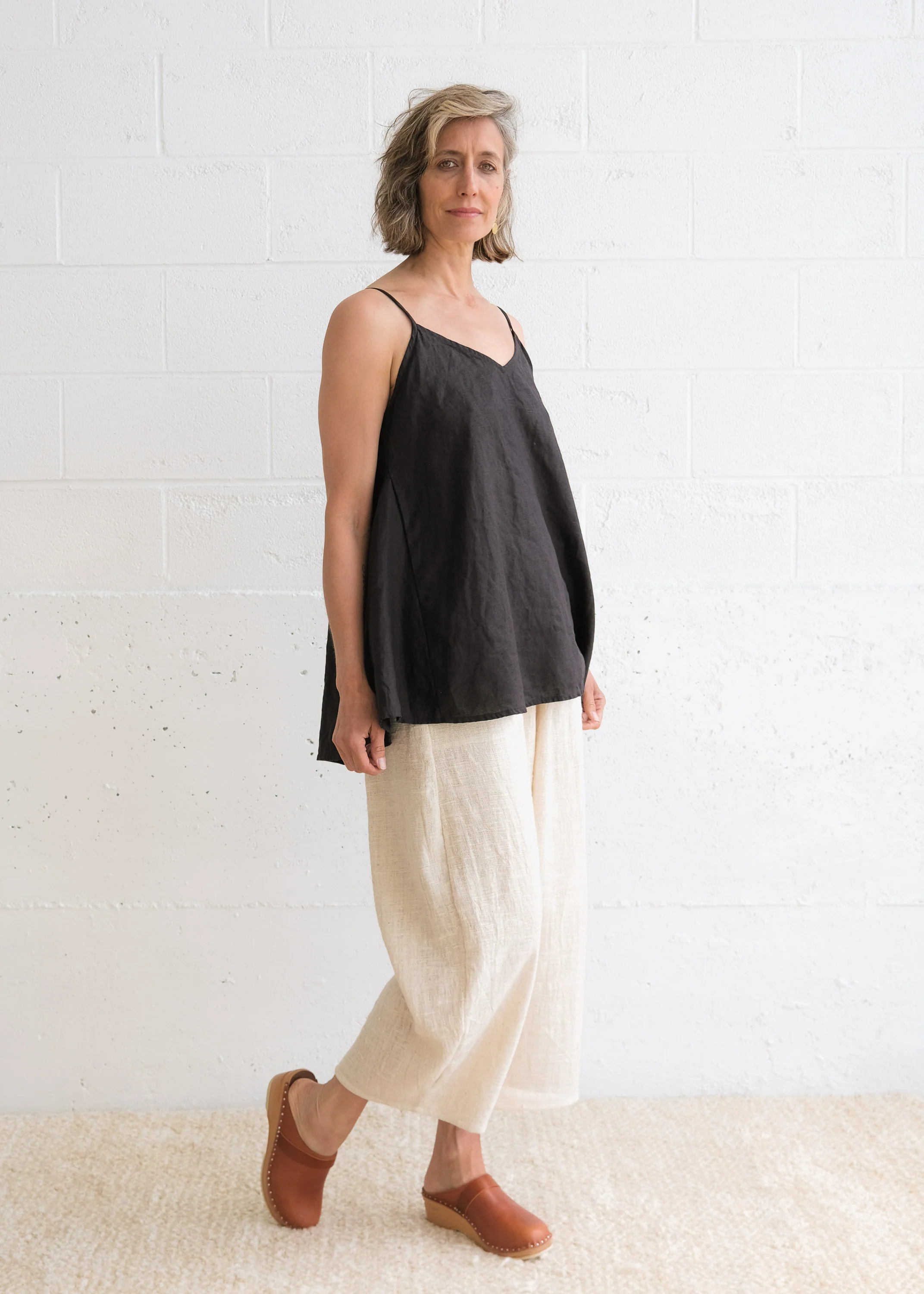 Liberty Tank Long - Linen - Black - Image 3