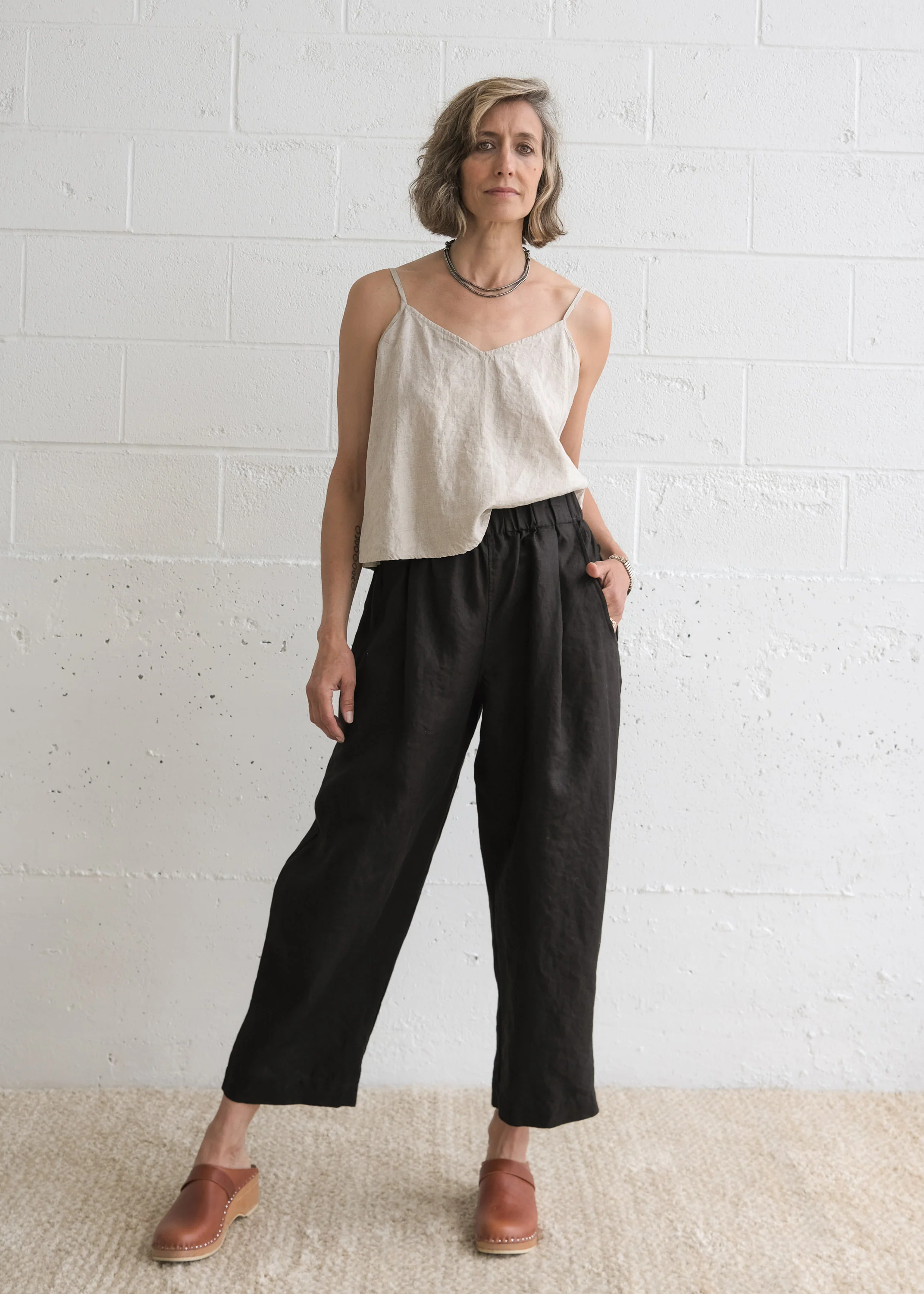 Manali Pant - Linen - Black - Image 3