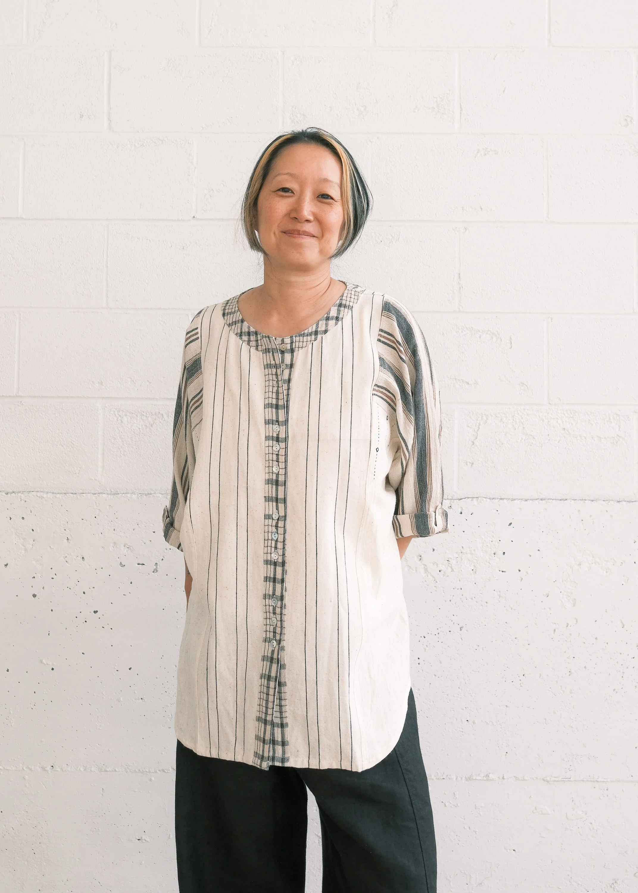 Masala Shirt - Handwoven Cotton - Moonlight - Image 5