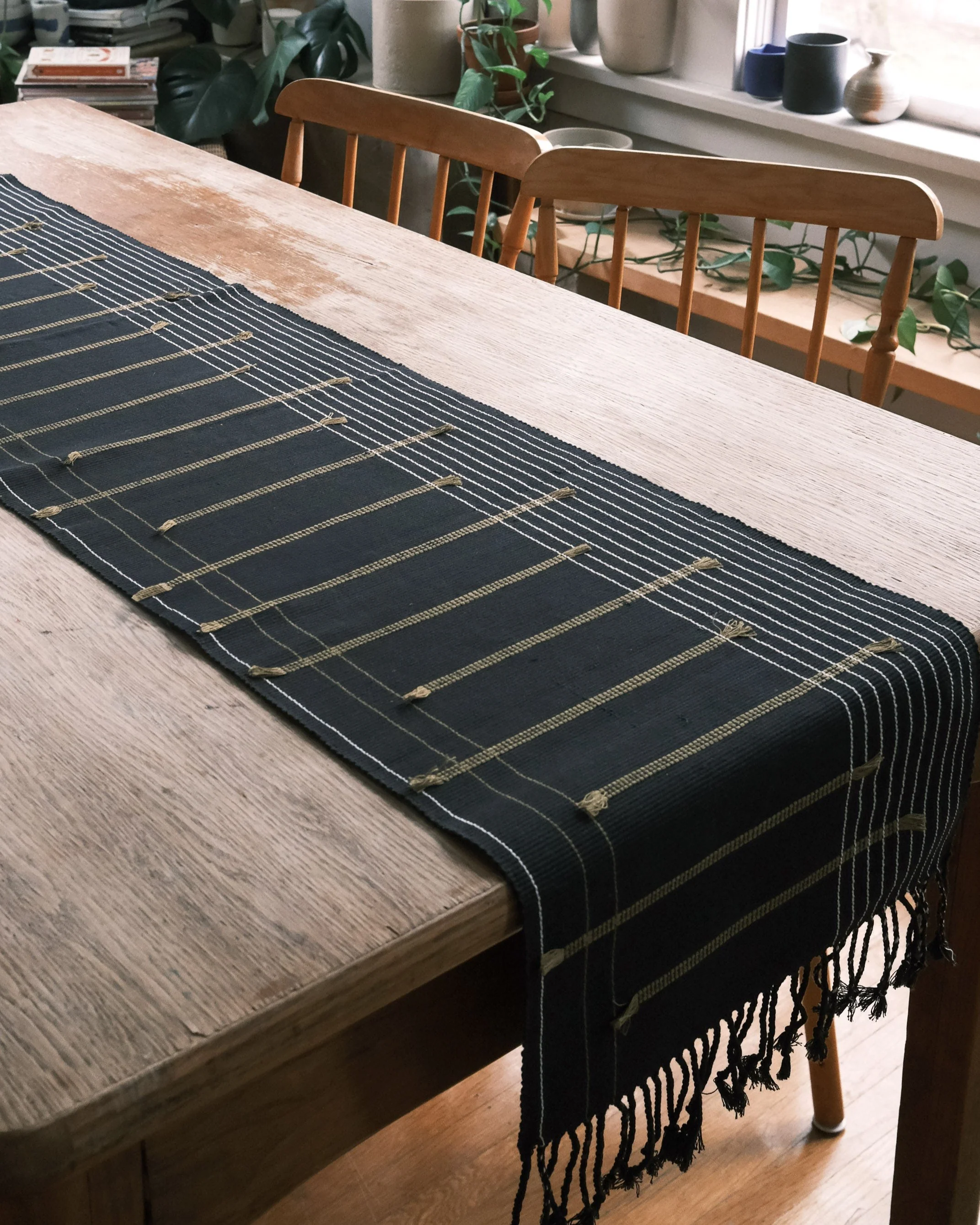 Nagaland - Handwoven Cotton Runner - Tassel