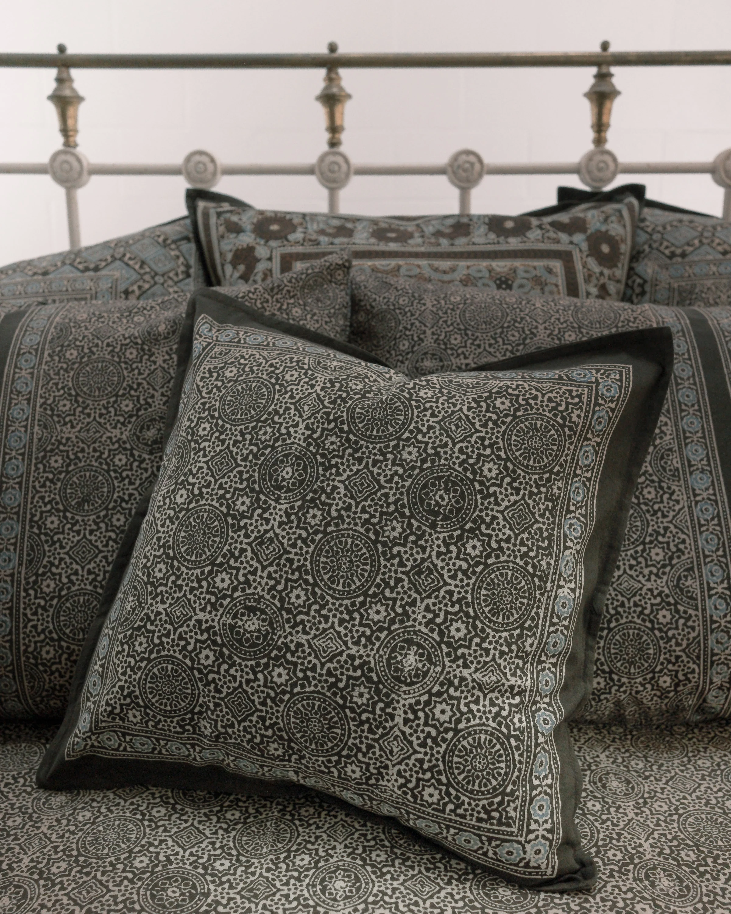 Organic Cotton Cushion Cover - Ajrakh Ancient Times - Image 3