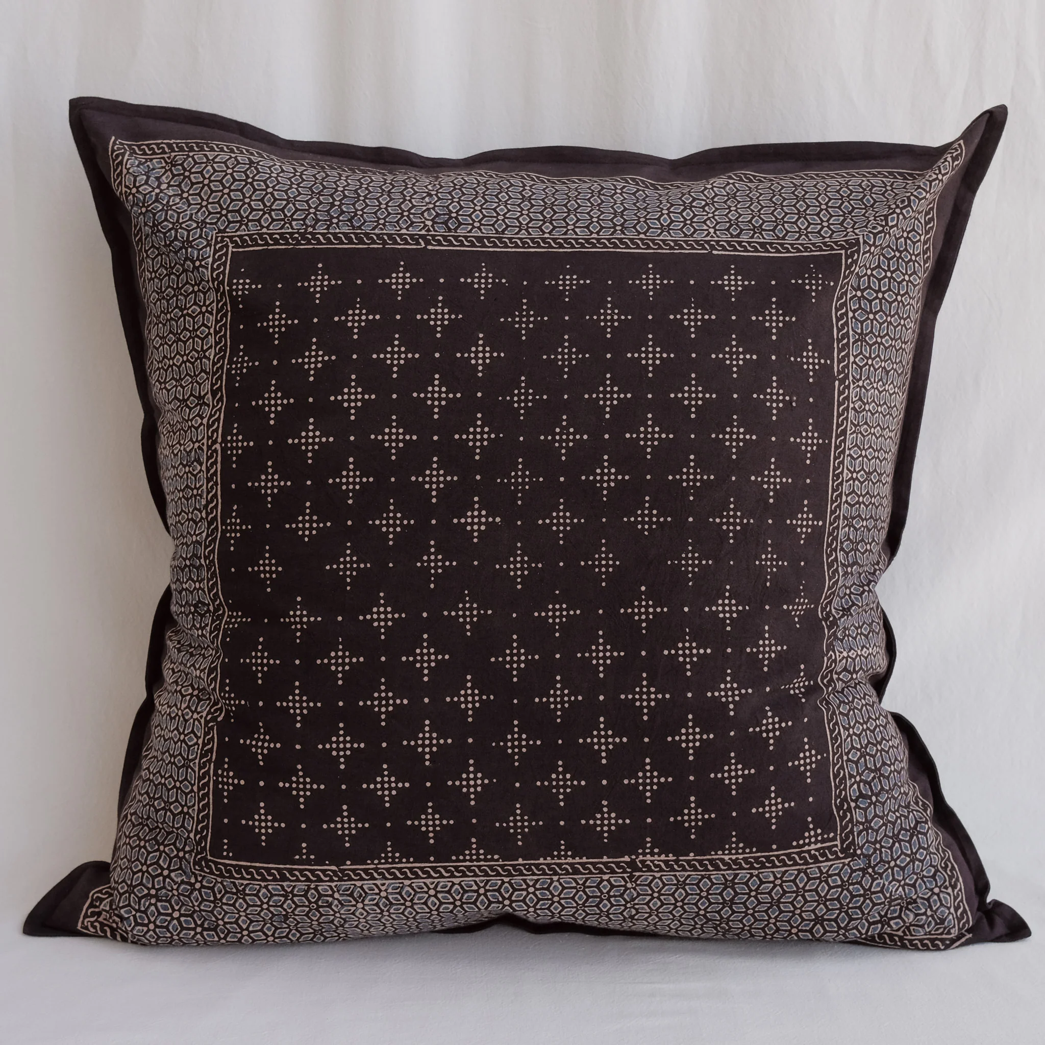 Organic Cotton Cushion Cover - Ajrakh Constellation - Image 4