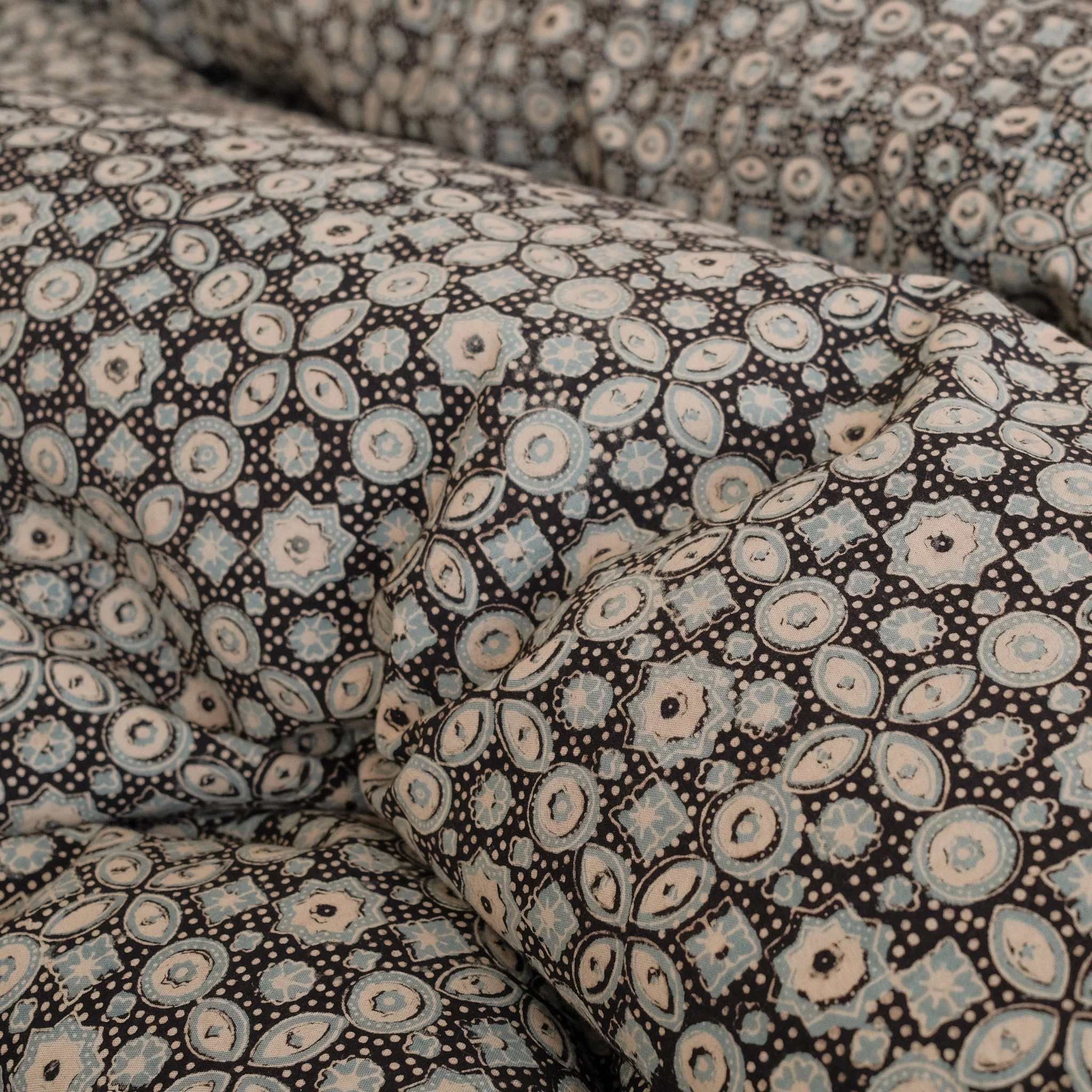 Organic Cotton Duvet Cover - Ajrakh Celestial - Image 5