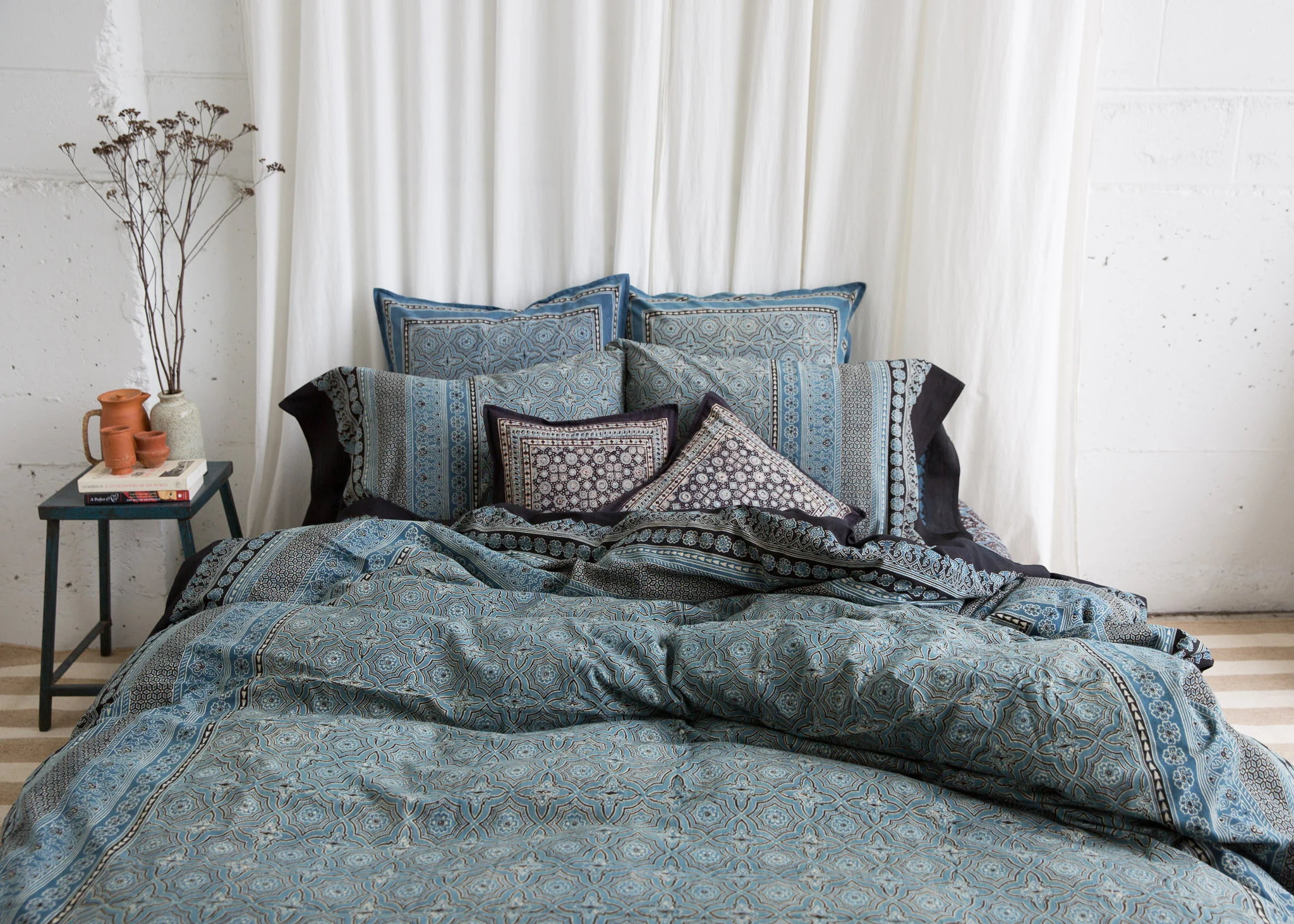 Organic Cotton Duvet Cover - Ajrakh Meditation - Image 4