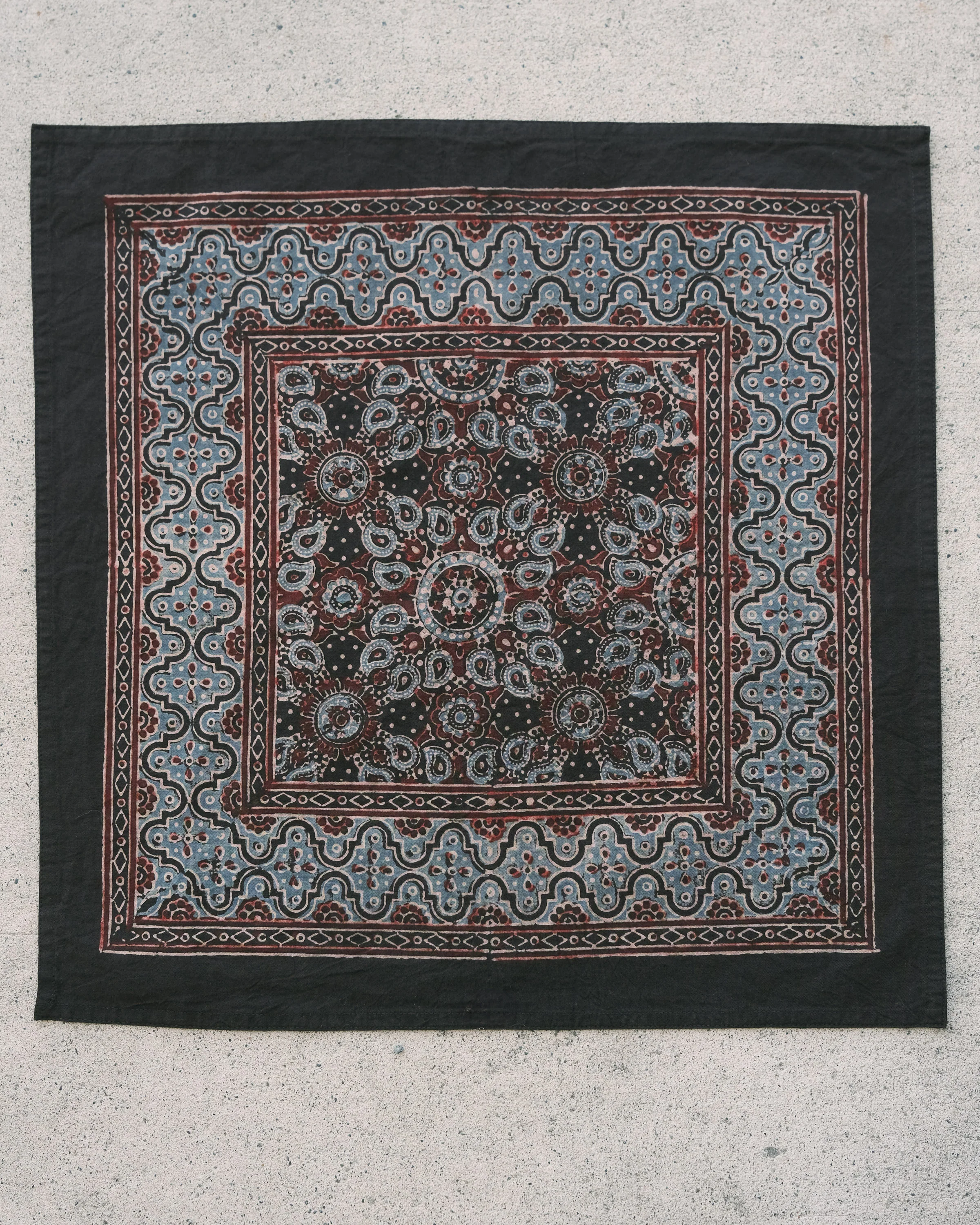 Organic Cotton Napkin - Ajrakh Moon Shadow - Image 3