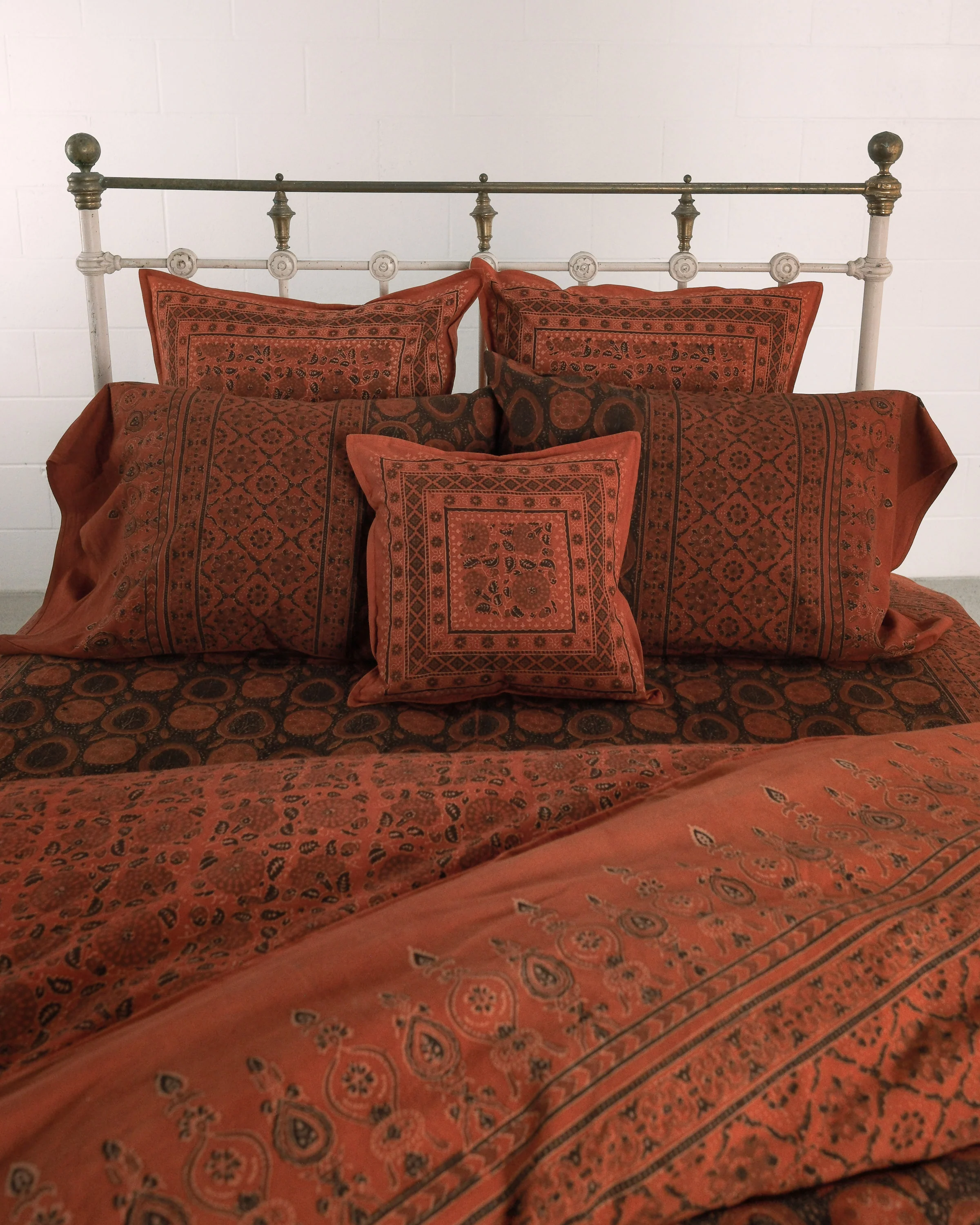 Organic Cotton Pillowcase - Ajrakh Madder Vintage - Image 6