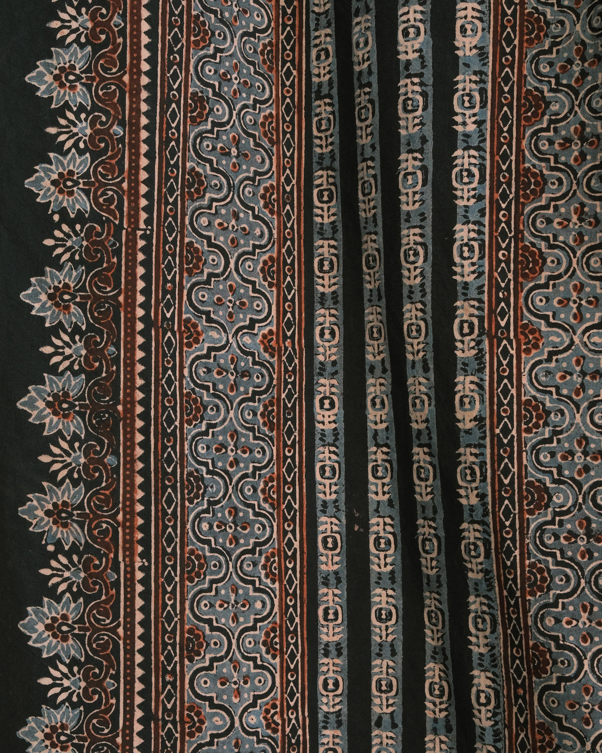 Organic Cotton Rectangle Tablecloth - Ajrakh Moon Shadow - Image 4