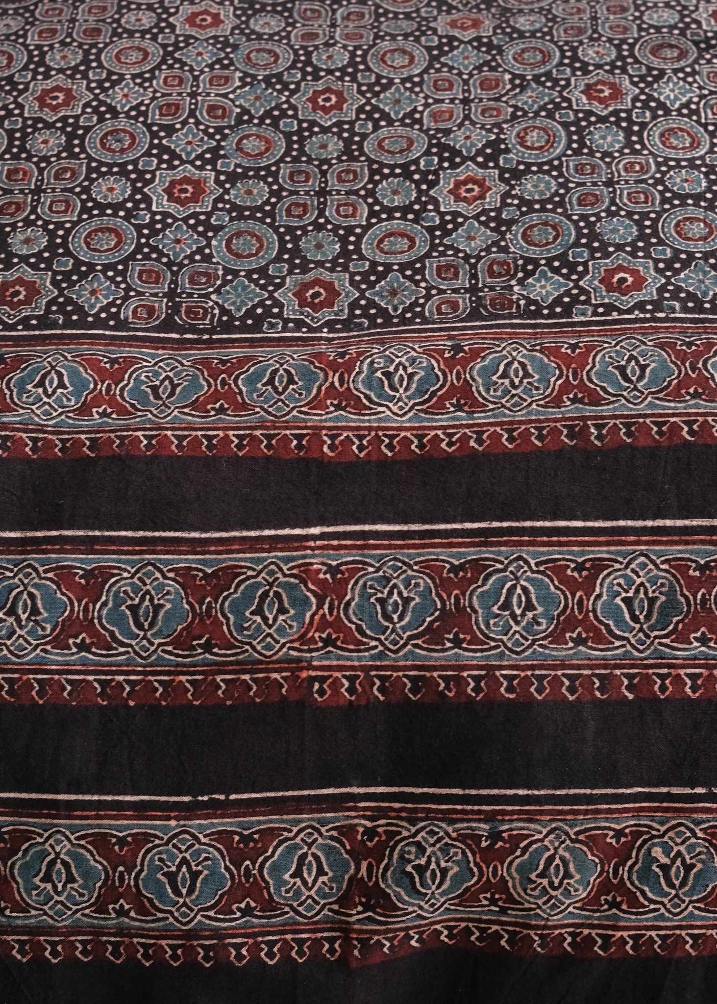 Organic Cotton Sheet - Ajrakh Classic Geometry - Image 6