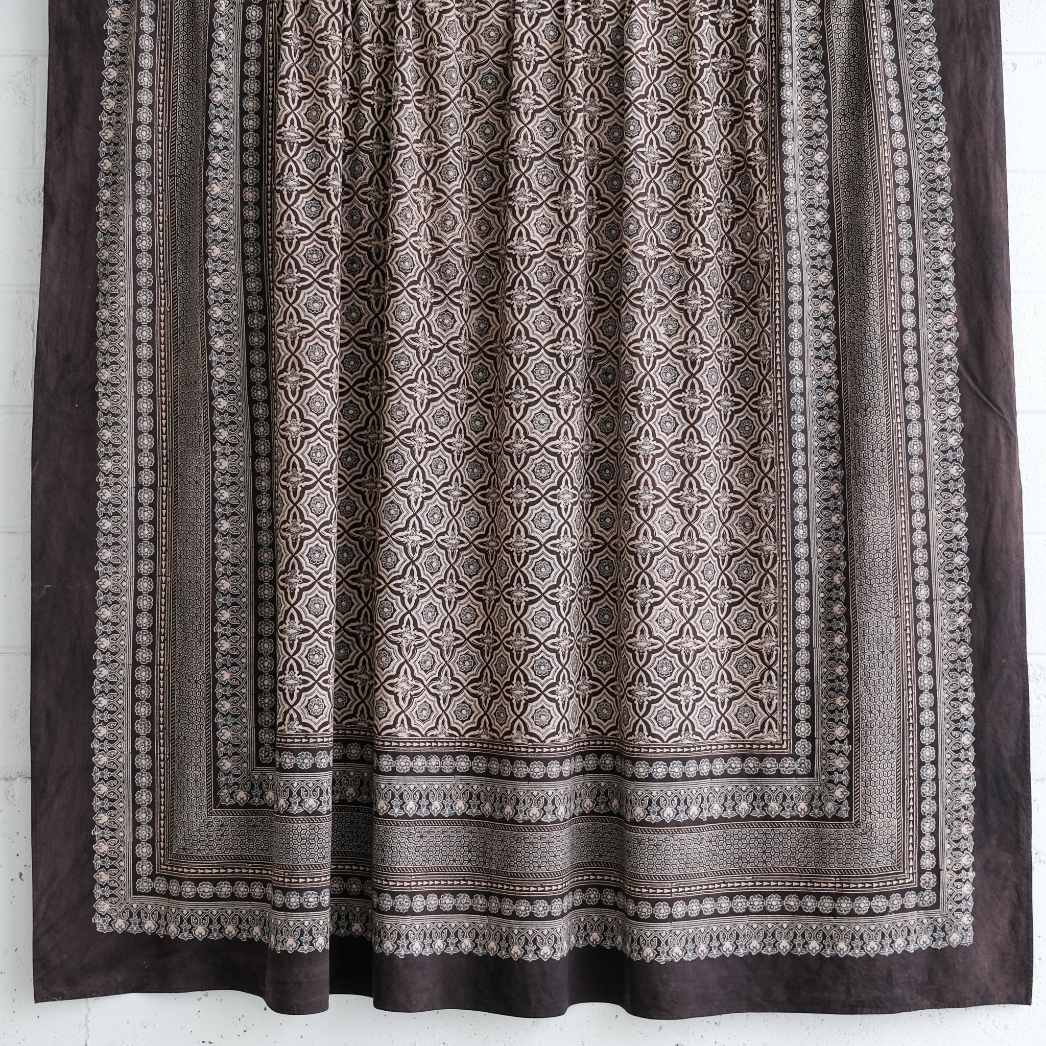 Organic Cotton Sheet - Ajrakh Kaleidoscope